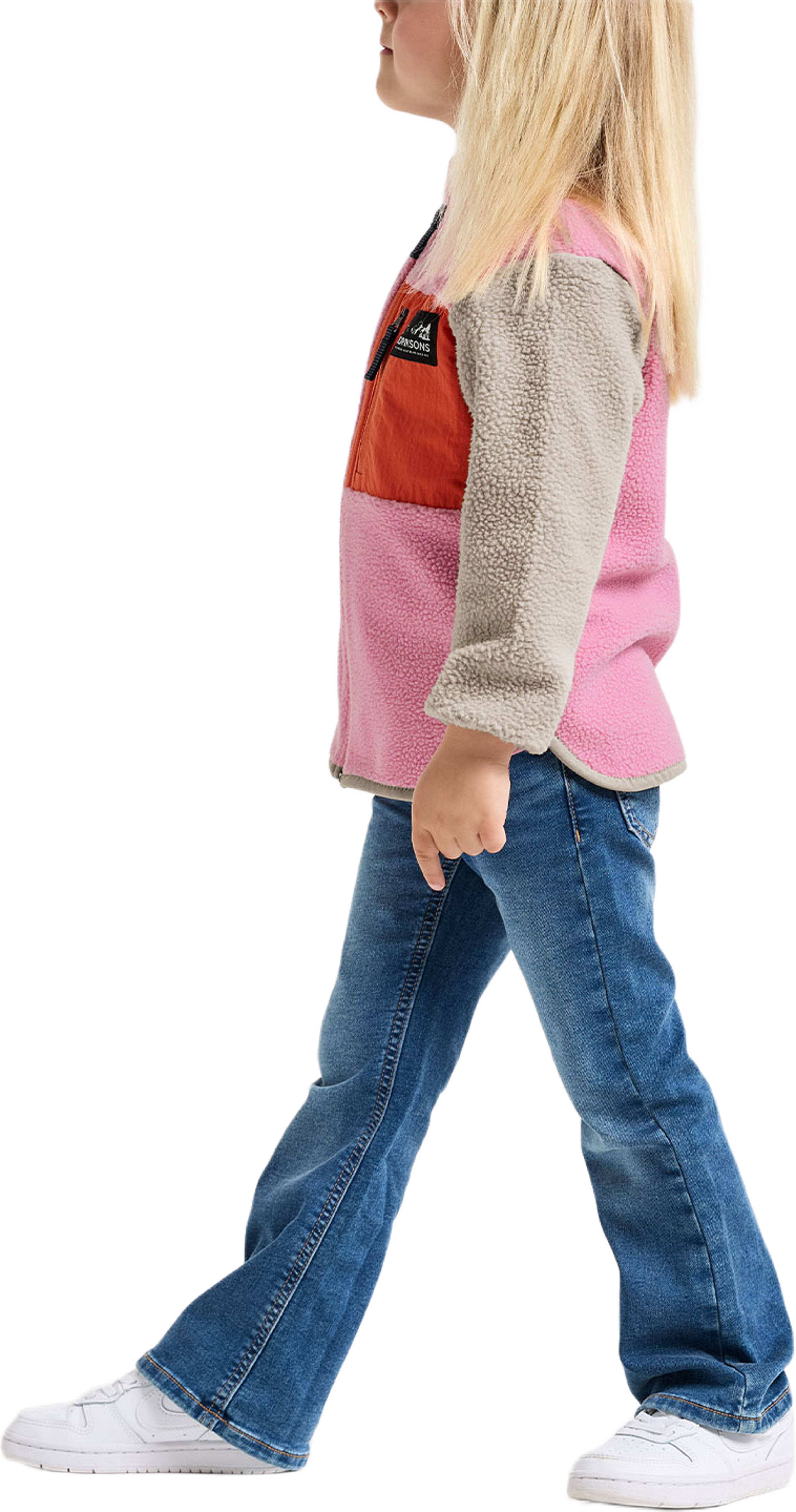 Anten Kids Full-Zip, från Didriksons, i färgen Light Heather Pink. Klicka för att öppna bilden i stort format