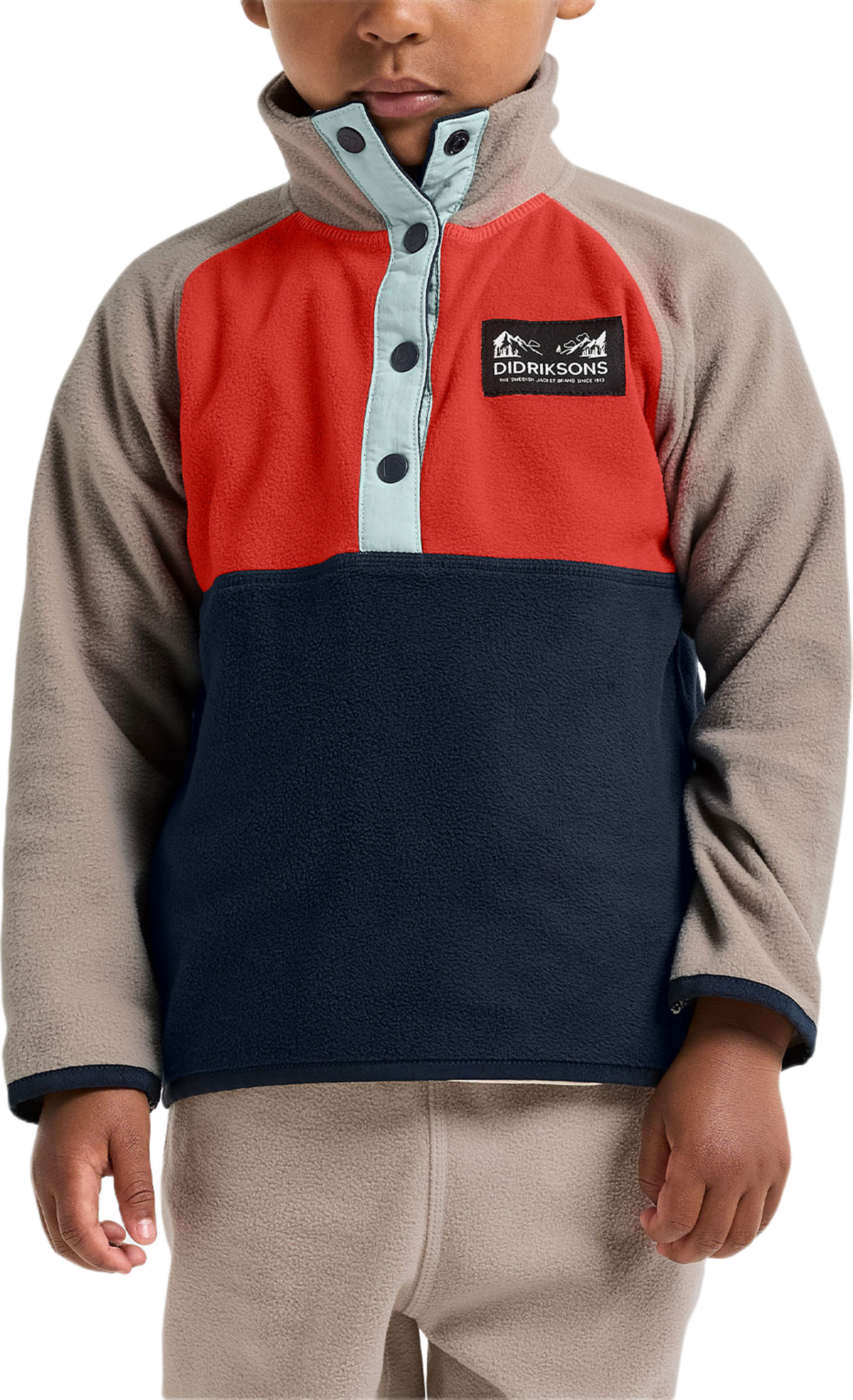 Monte Half button, från Didriksons, i färgen Paprika. Klicka för att öppna bilden i stort format