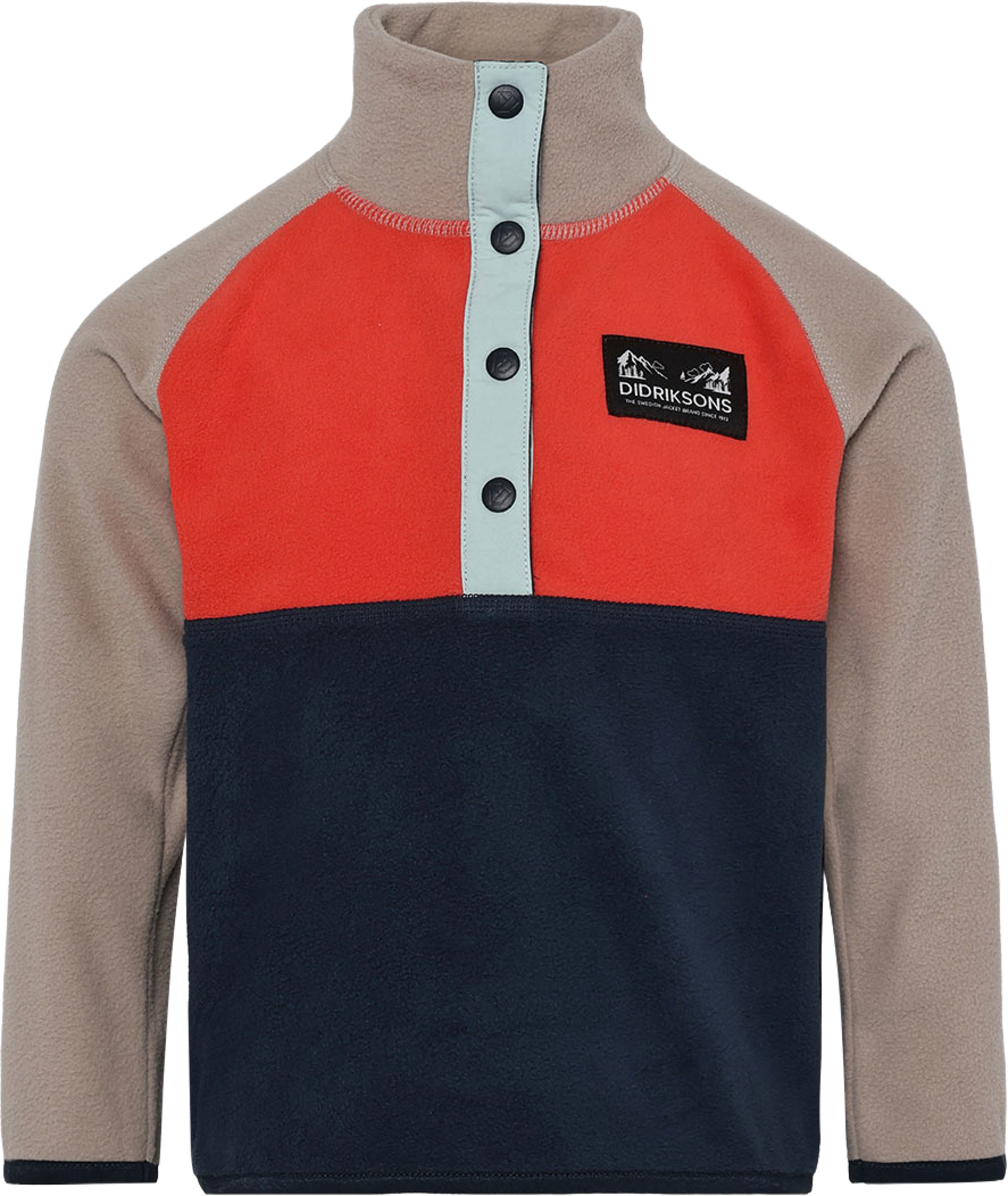 Monte Half button, från Didriksons, i färgen Paprika. Klicka för att öppna bilden i stort format