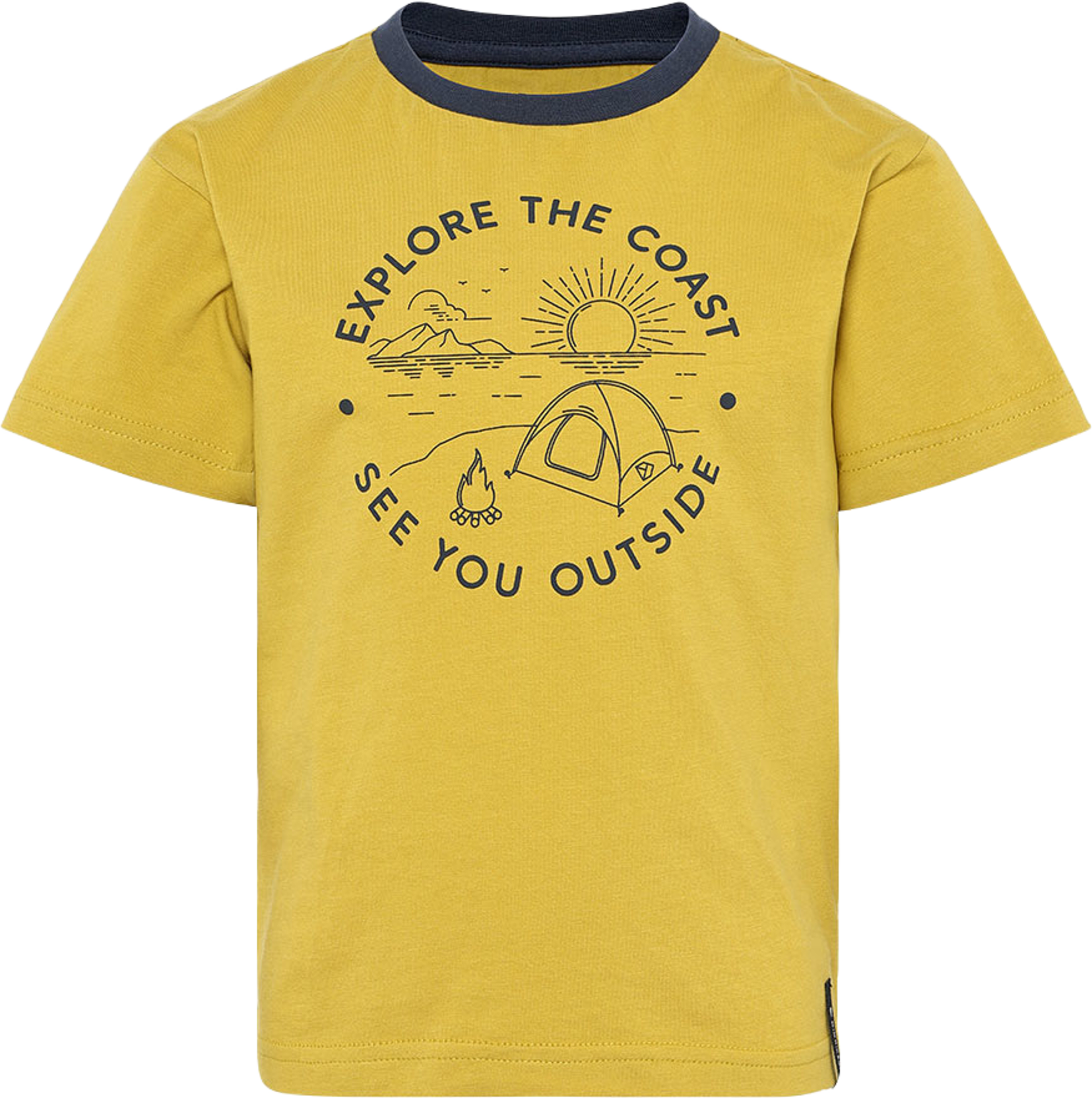 Mynta T-shirt, från Didriksons, i färgen Yellow Pollen. Klicka för att öppna bilden i stort format