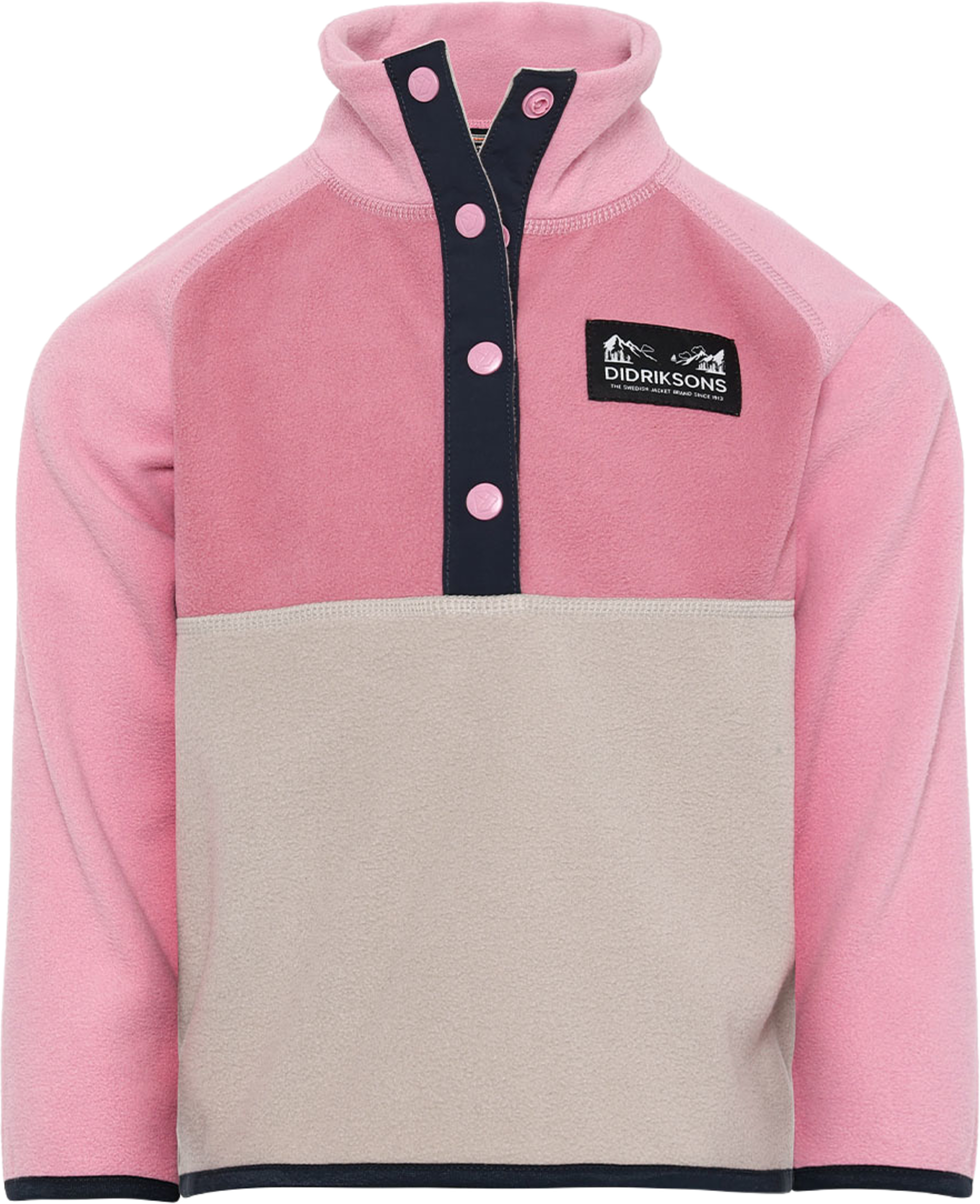 Monte Half button, från Didriksons, i färgen Heather Pink. Klicka för att öppna bilden i stort format