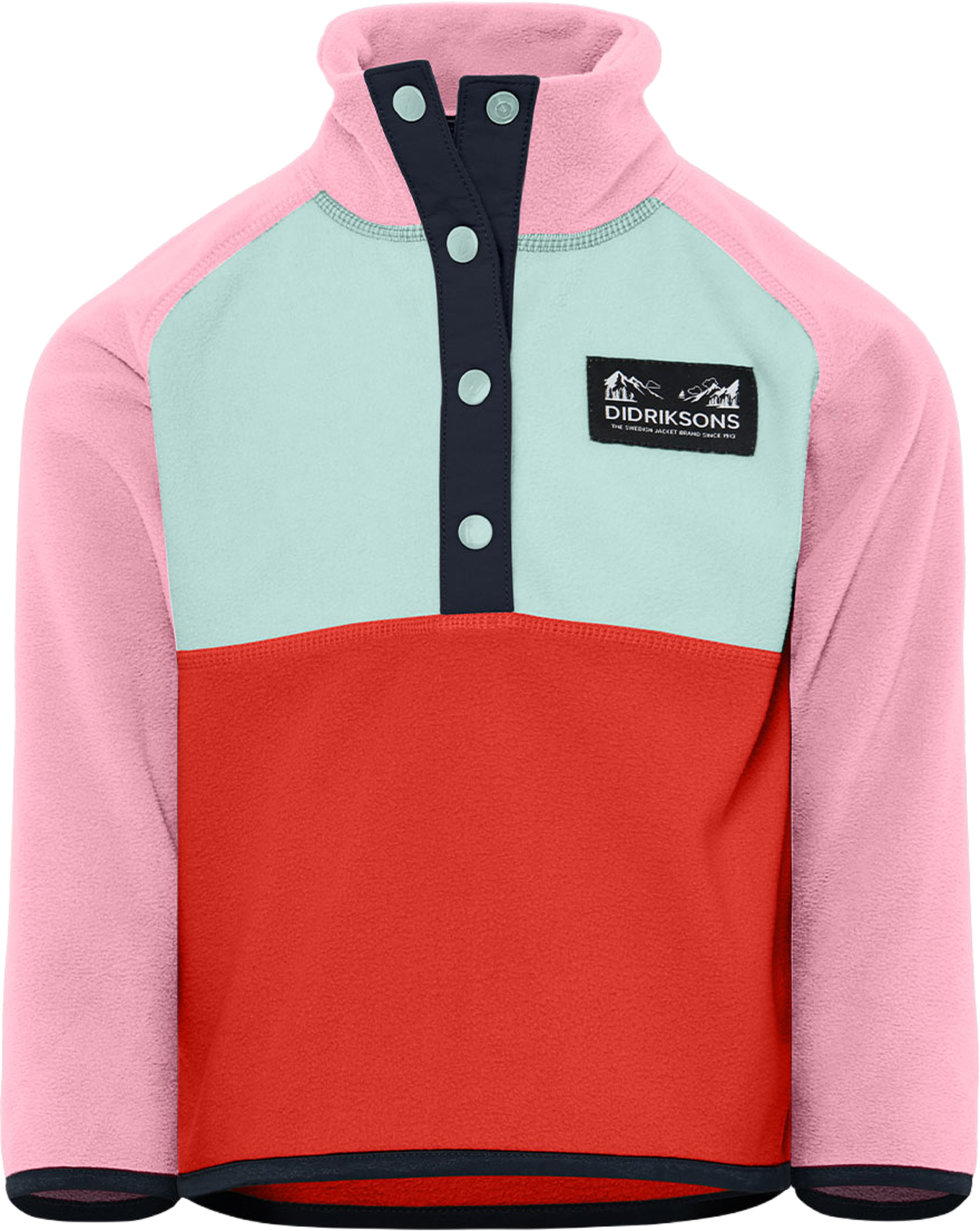 Monte Half button, från Didriksons, i färgen Light Heather Pink. Klicka för att öppna bilden i stort format