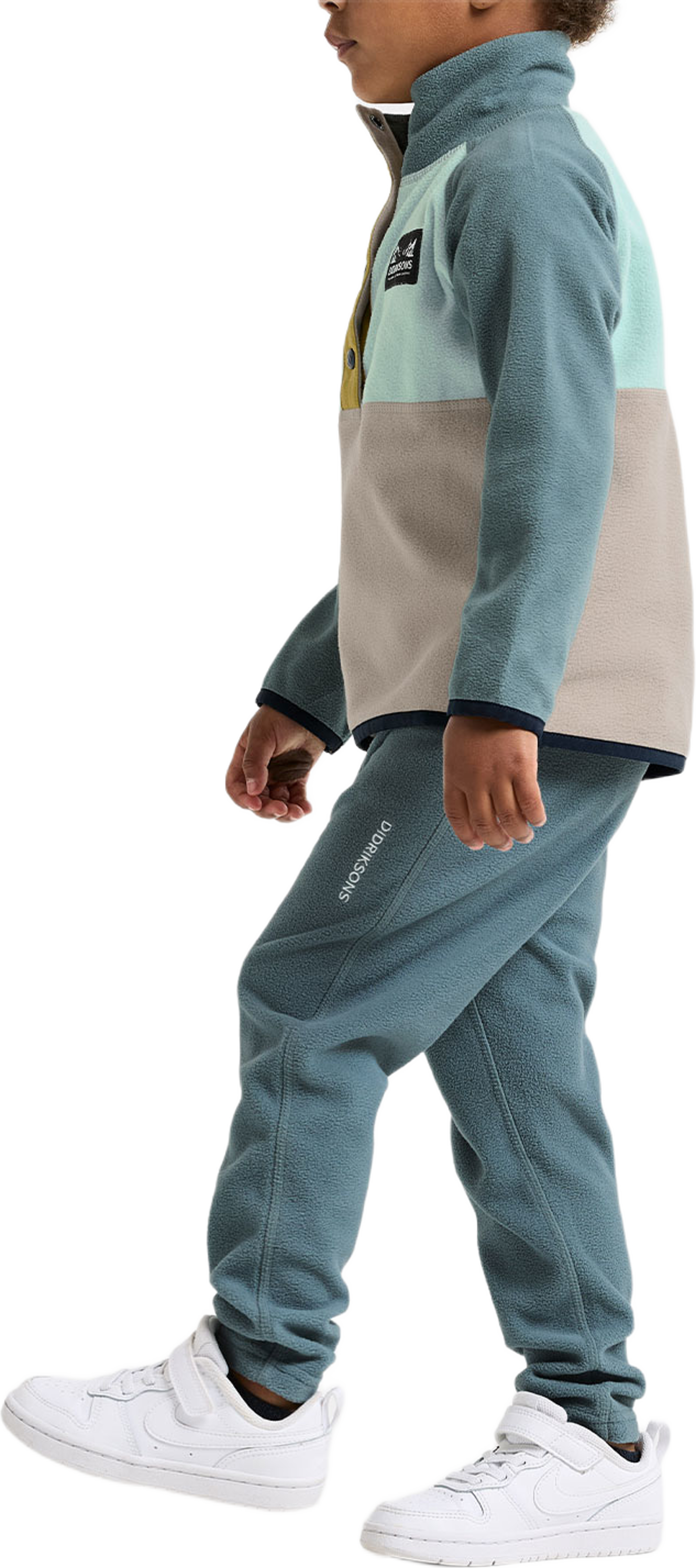 Monte Half button, från Didriksons, i färgen Ocean Mint. Klicka för att öppna bilden i stort format