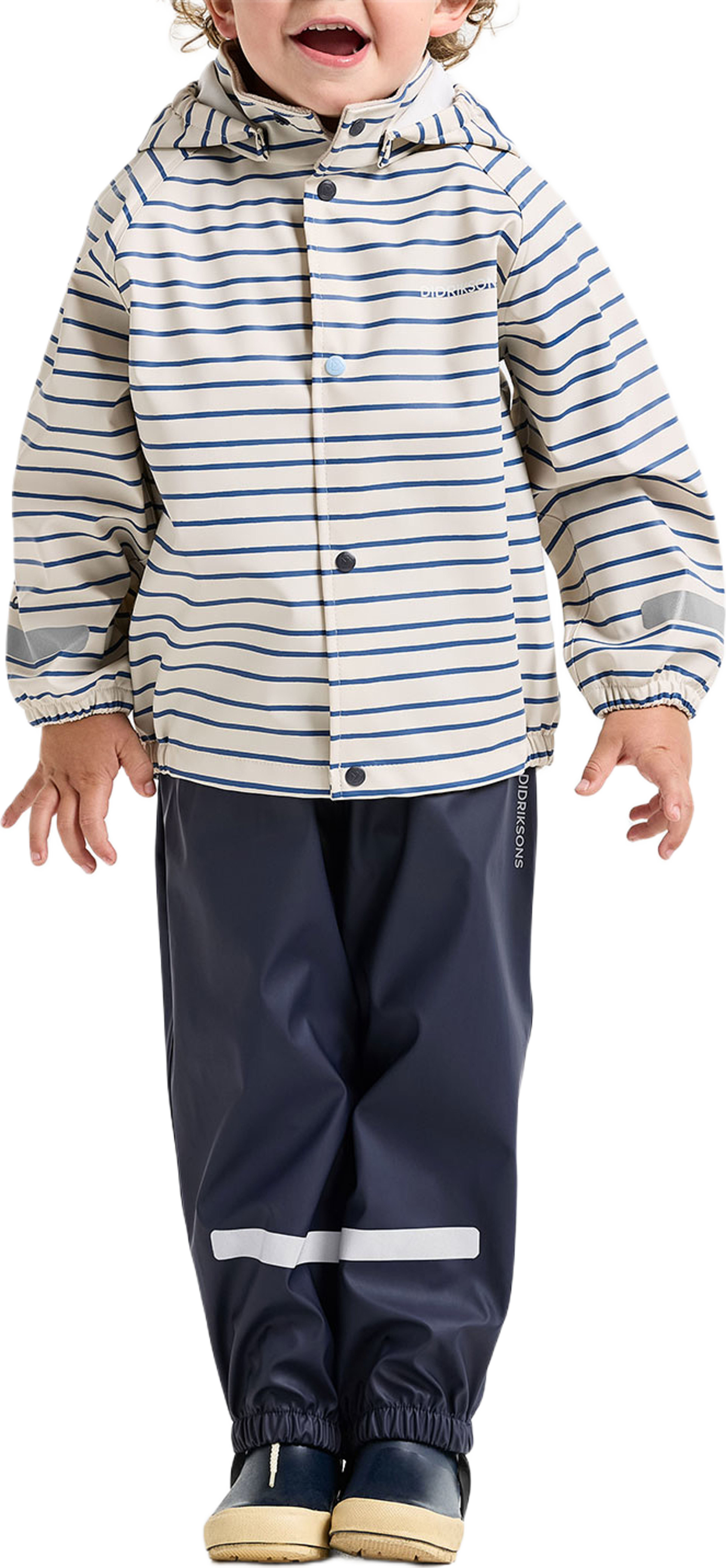 Slaskeman Printed Set, från Didriksons, i färgen Le Rand Blue. Klicka för att öppna bilden i stort format