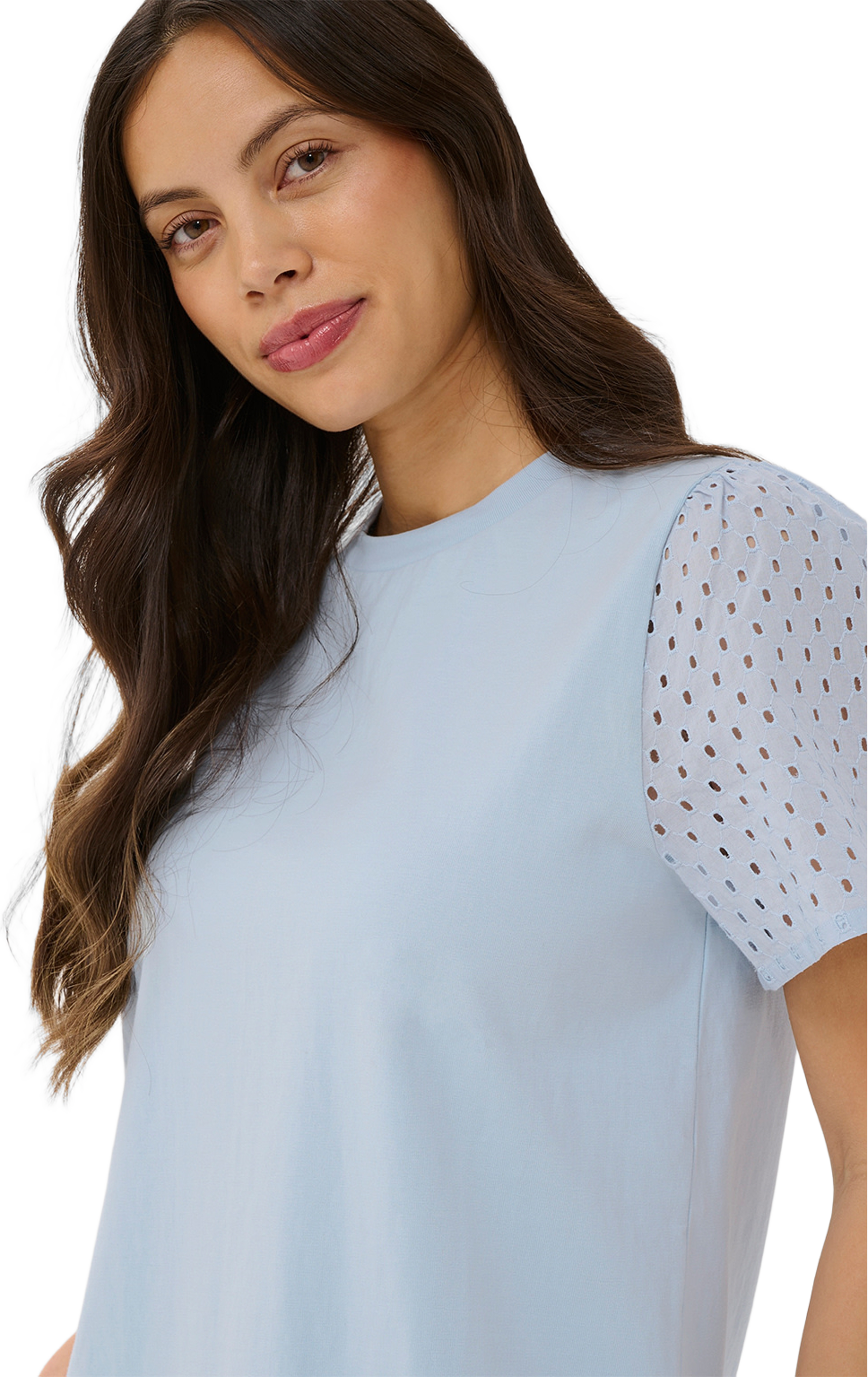 Plua Blouse, från Saint Tropez, i färgen Skyway. Klicka för att öppna bilden i stort format