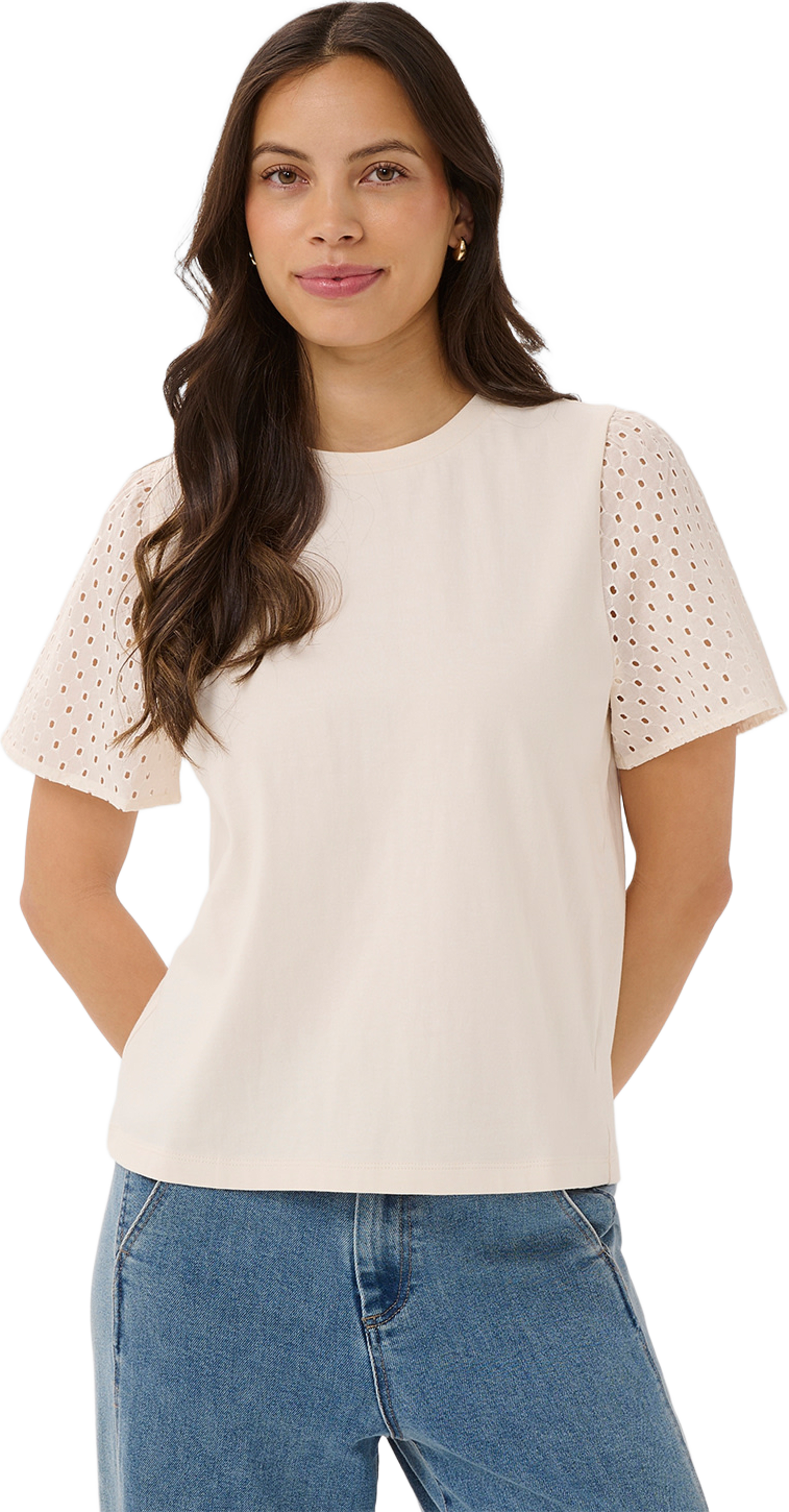 Plua Blouse, från Saint Tropez, i färgen Ice. Klicka för att öppna bilden i stort format