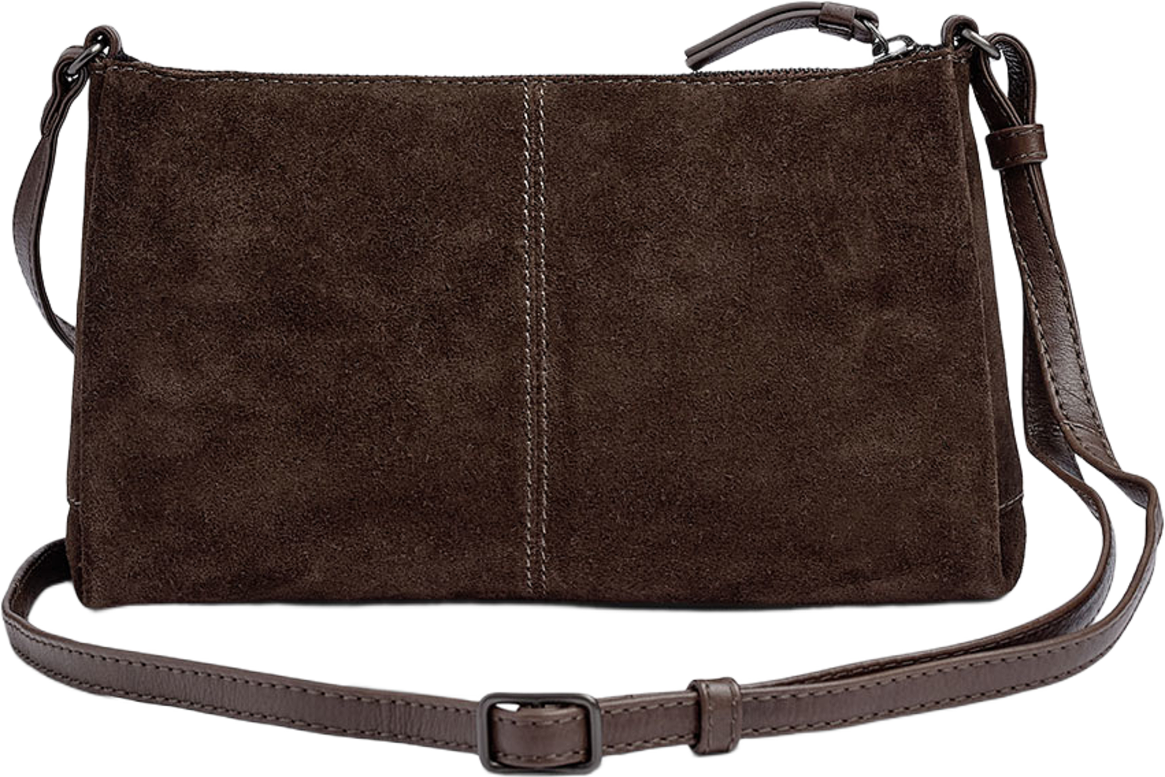 Marci Crossbody Bag Suede, från Markberg, i färgen Dark Brown. Klicka för att öppna bilden i stort format