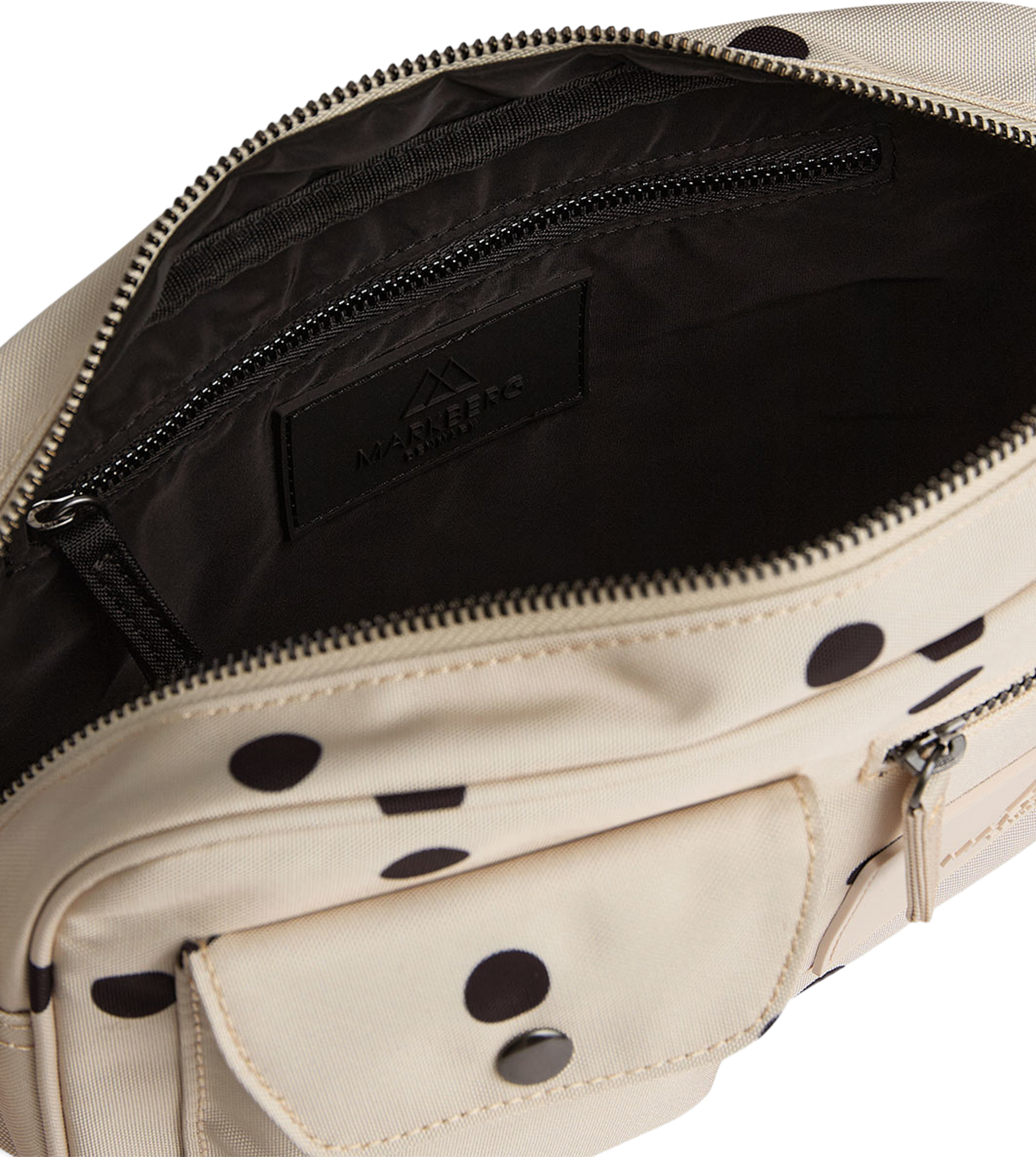 DarlaMBG Monochrome Bag, från Markberg, i färgen Polka Dot, Creme. Klicka för att öppna bilden i stort format