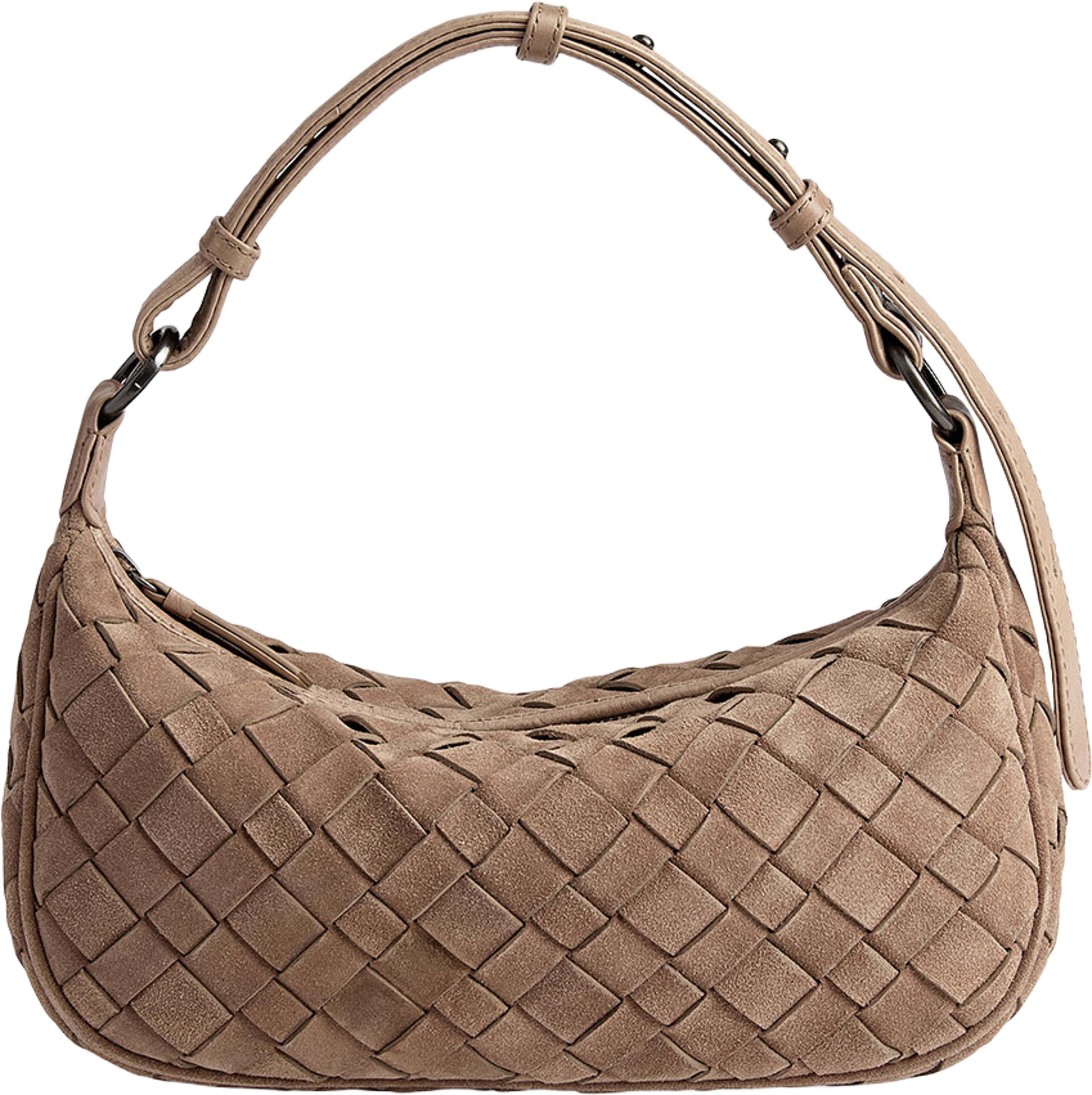 Mini Muse Bag Sue. Weave, från Markberg, i färgen Mocha Mousse. Klicka för att öppna bilden i stort format