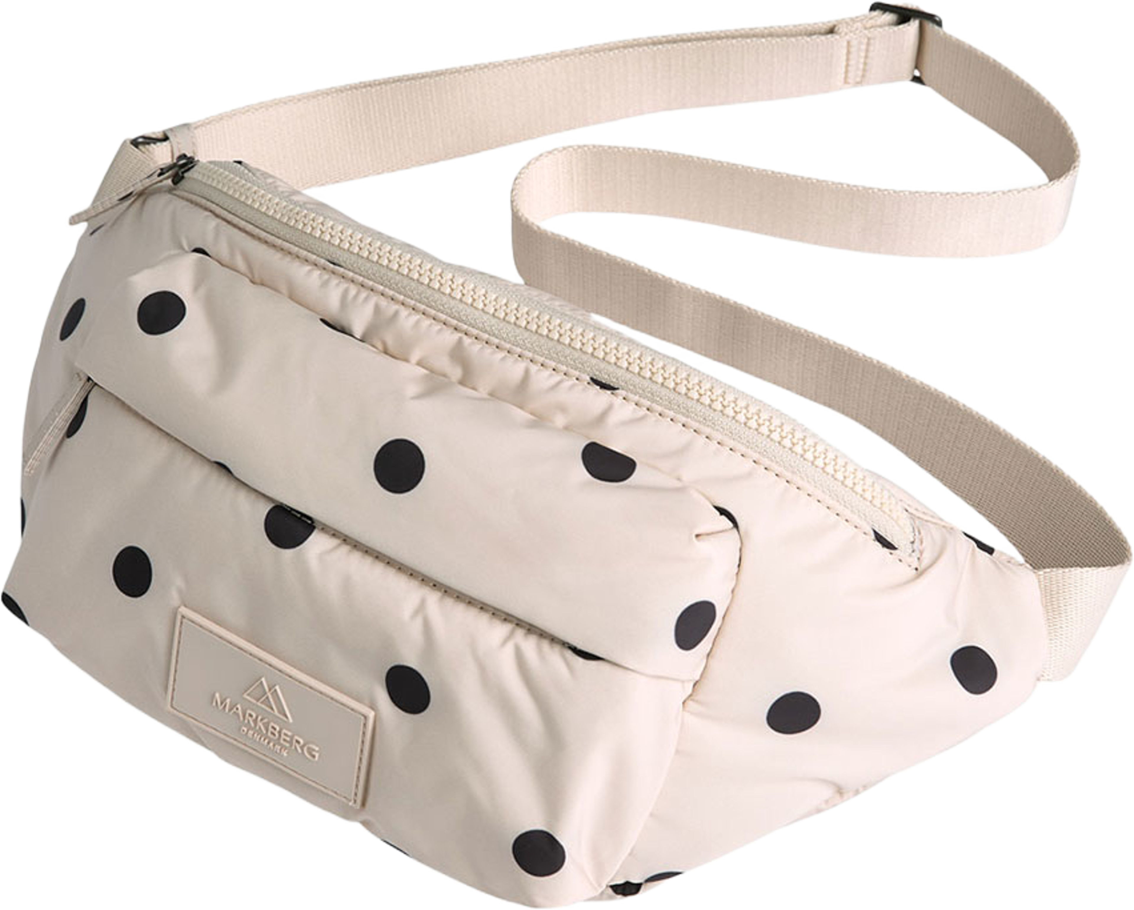 Fame Bum Bag Recycled, från Markberg, i färgen Polka Dot, Creme. Klicka för att öppna bilden i stort format