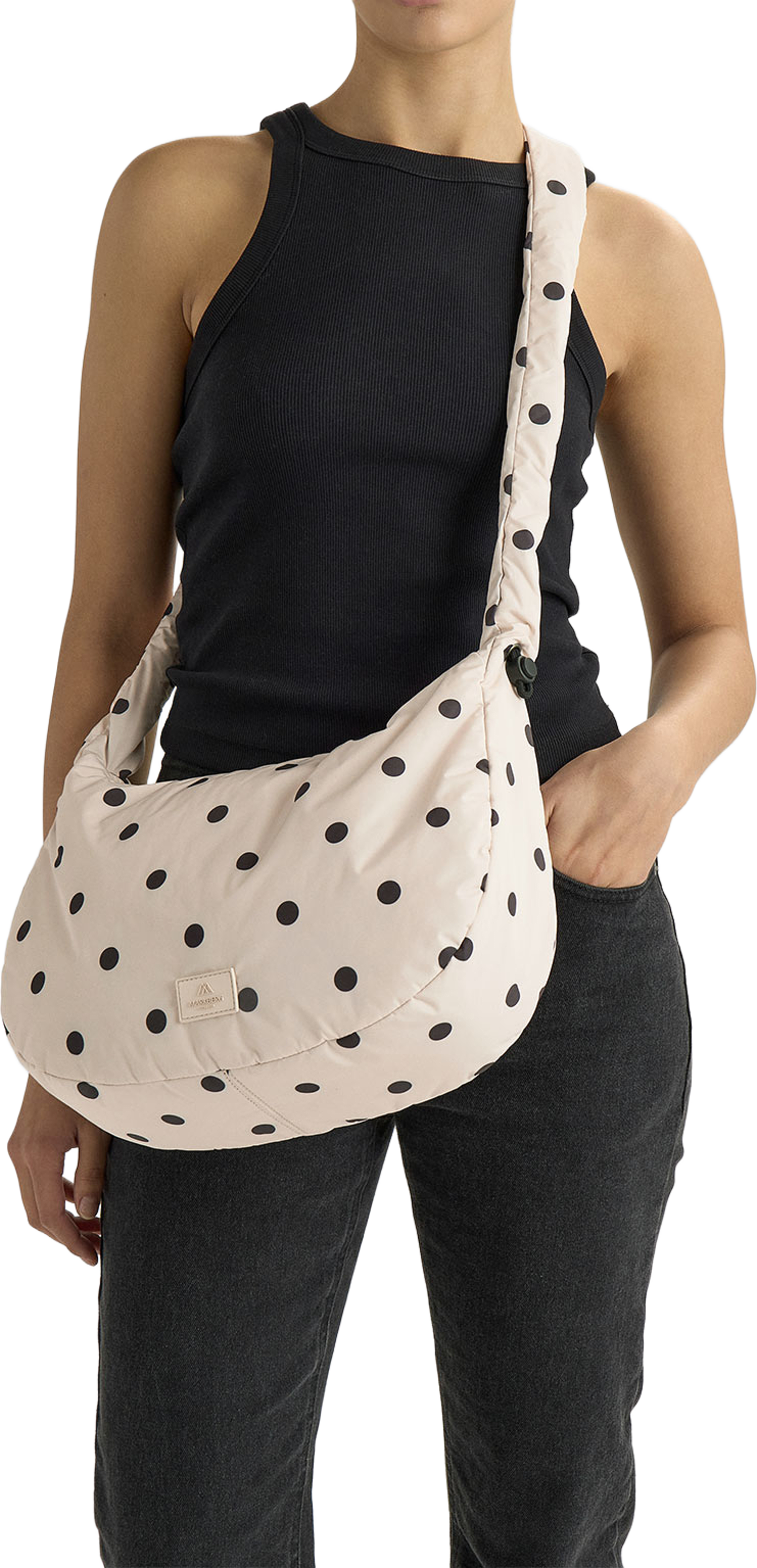 Ground Bag Recycled, från Markberg, i färgen Polka Dot, Creme. Klicka för att öppna bilden i stort format