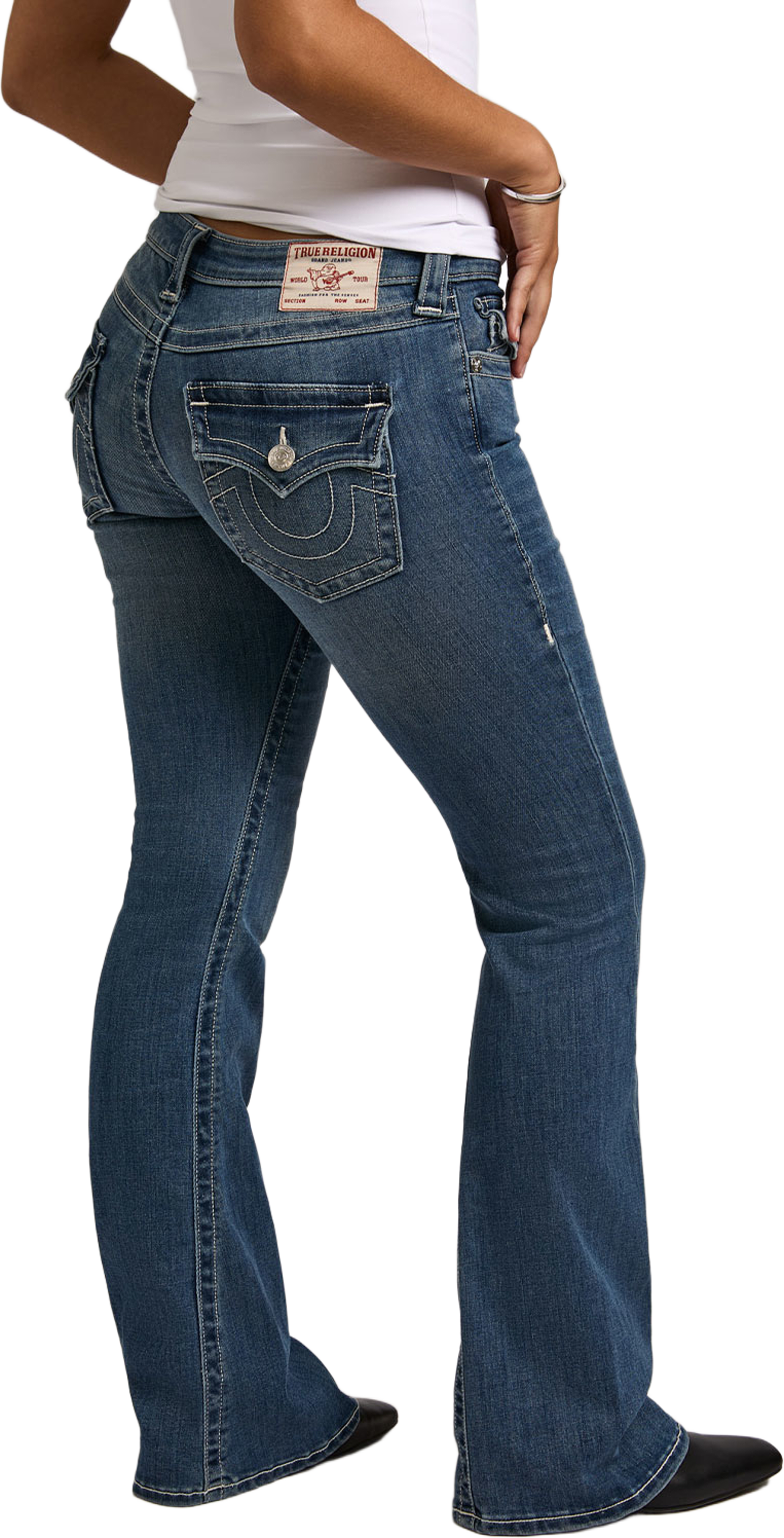 JOEY LR FLARE FLAP, från True Religion, i färgen Arabella. Klicka för att öppna bilden i stort format