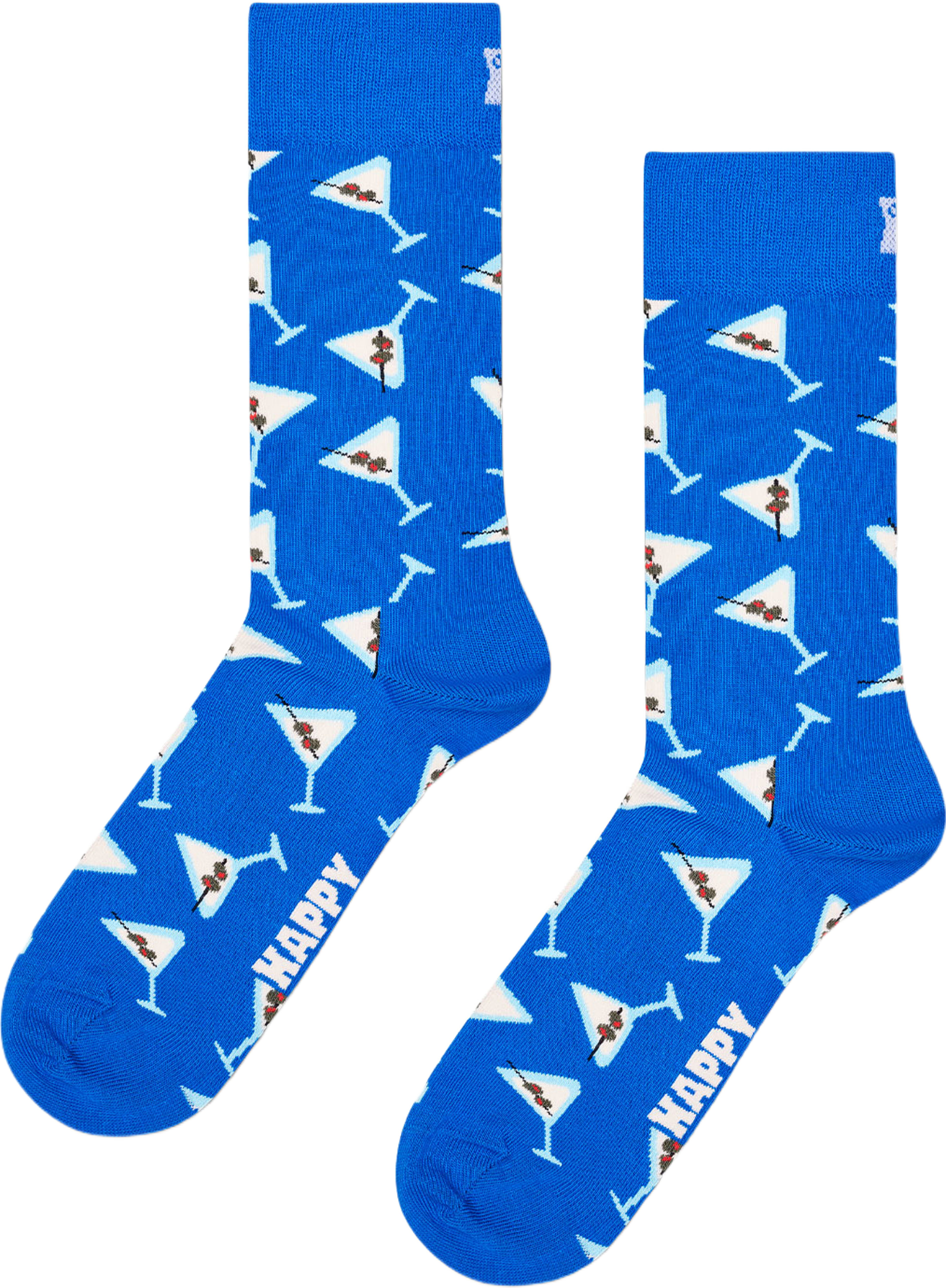 Dry Martini Sock, från Happy Socks, i färgen Blue. Klicka för att öppna bilden i stort format