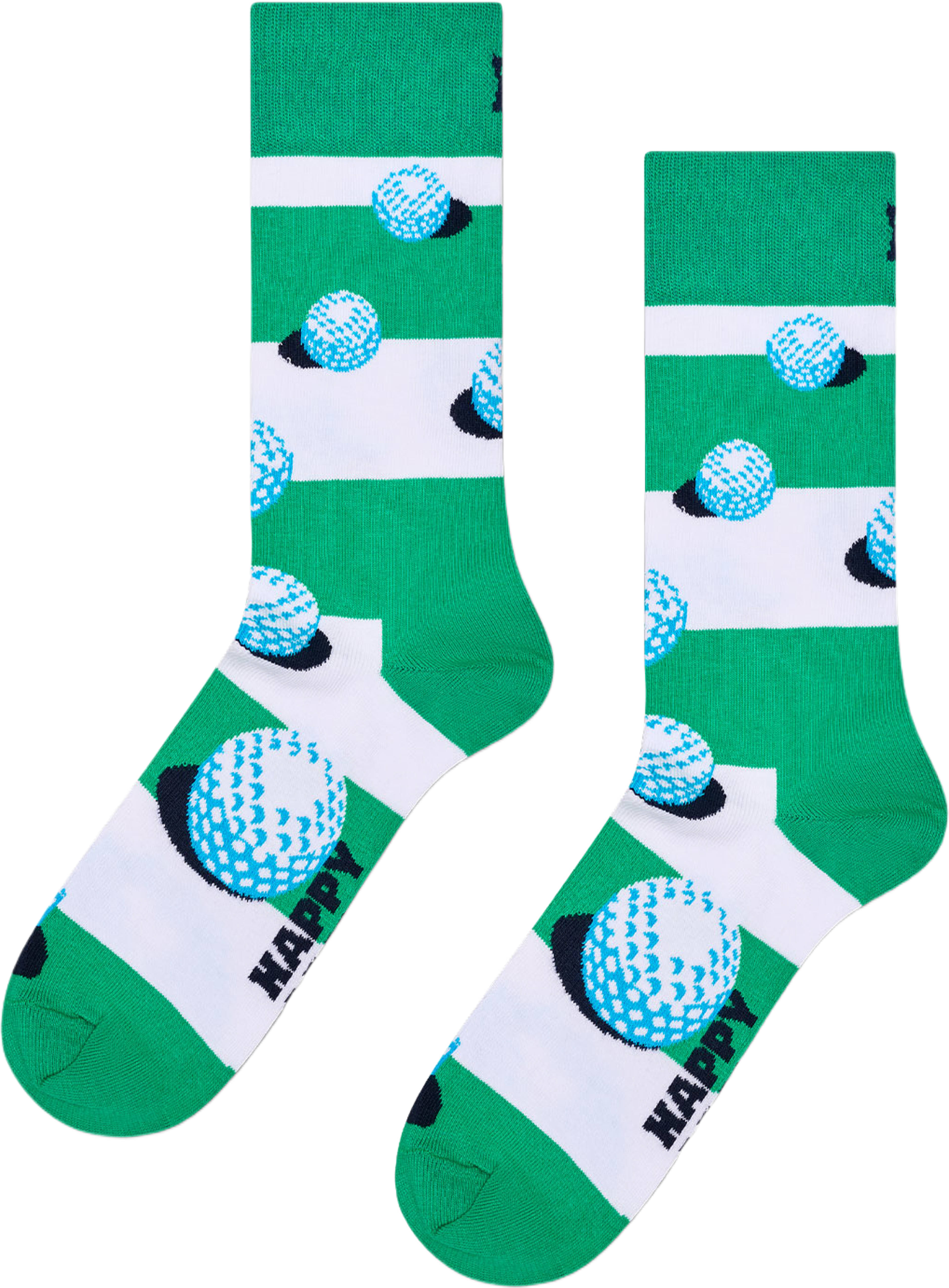 Golf Stripe Sock, från Happy Socks, i färgen Green. Klicka för att öppna bilden i stort format