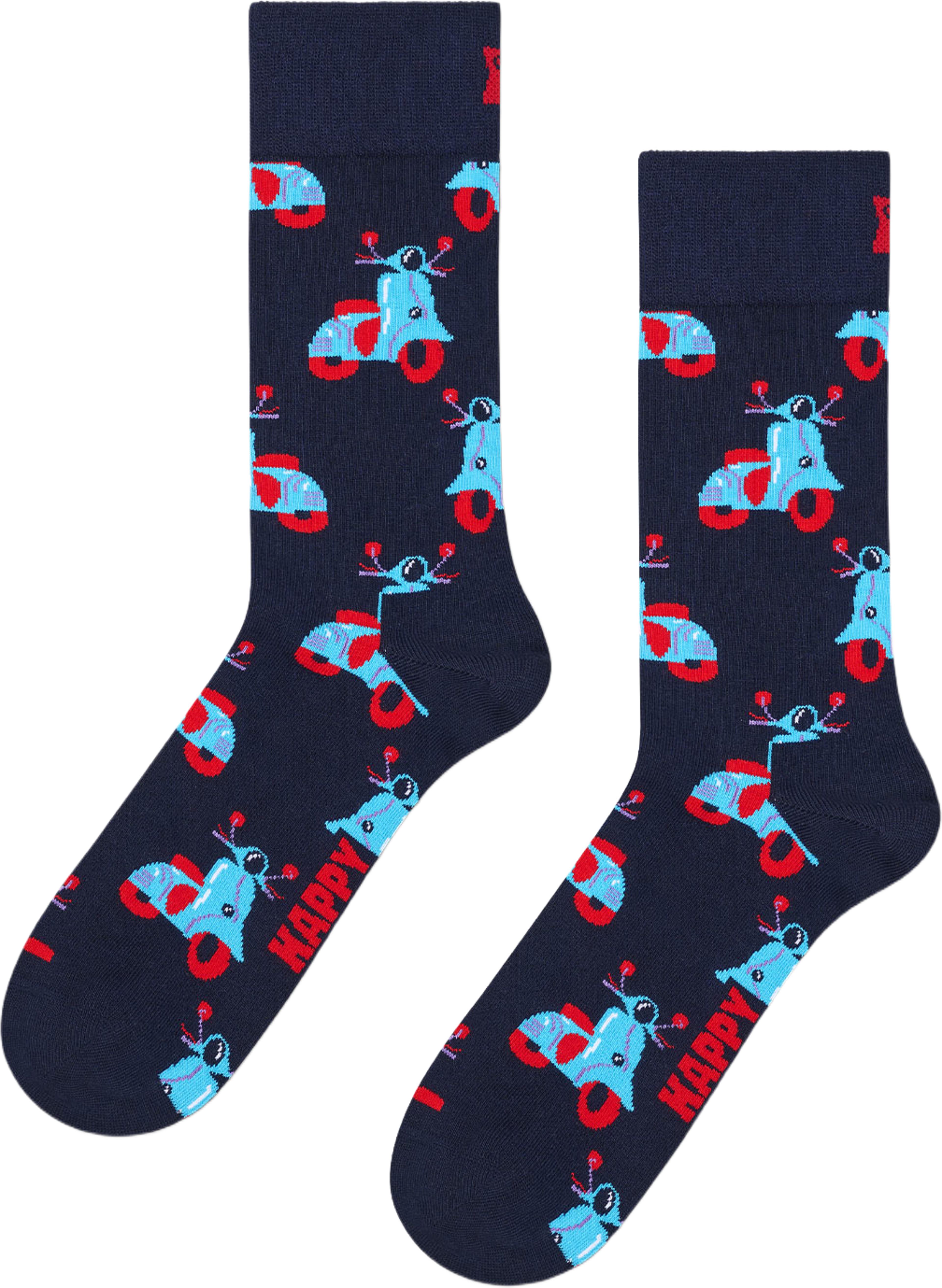 Scooter Sock, från Happy Socks, i färgen Navy. Klicka för att öppna bilden i stort format