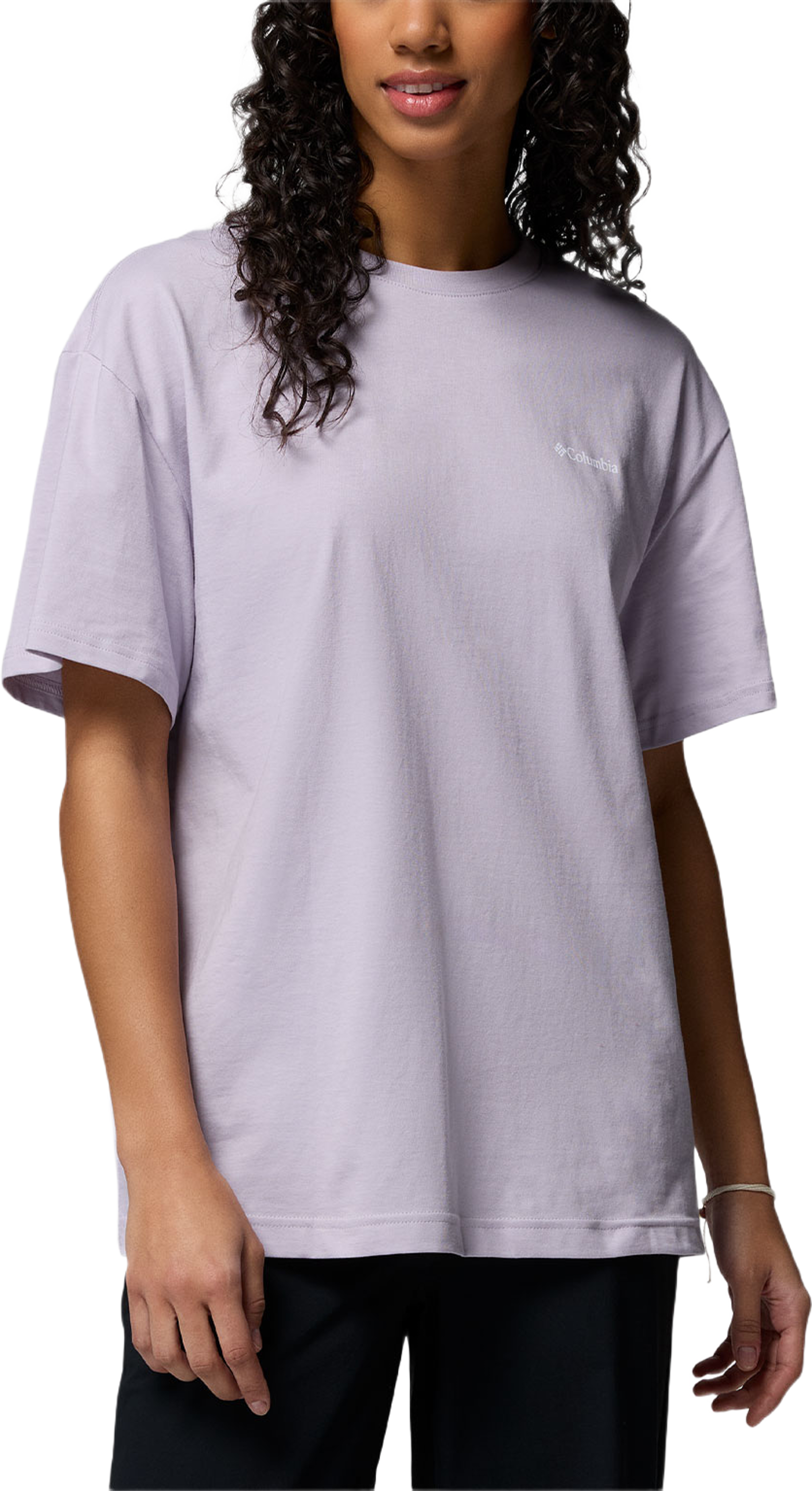 Columbia Graphic T's Rolling Bend™ Graphic Oversized Tee, från Columbia, i färgen Lavender Pearl. Klicka för att öppna bilden i stort format