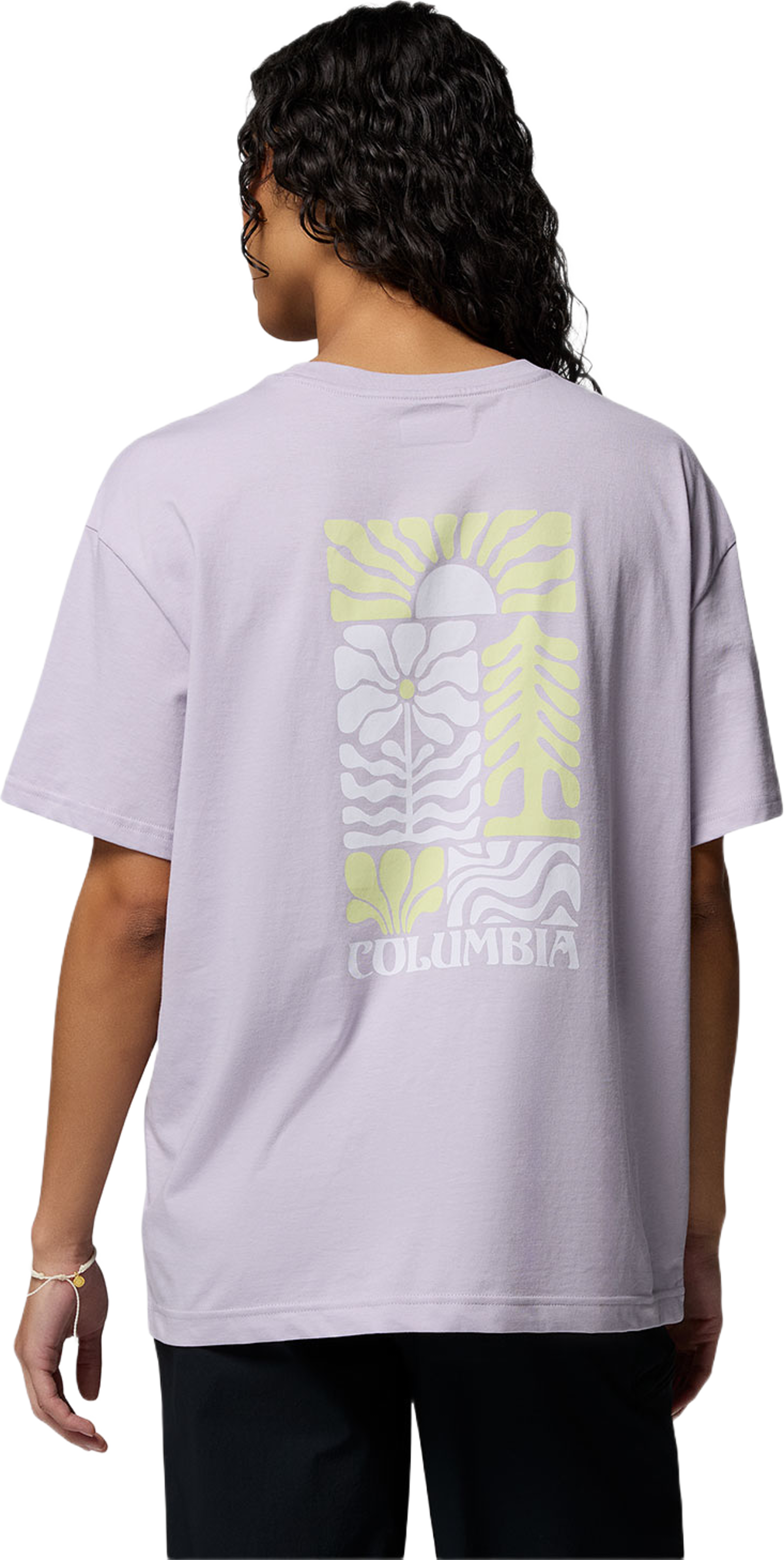 Columbia Graphic T's Rolling Bend™ Graphic Oversized Tee, från Columbia, i färgen Lavender Pearl. Klicka för att öppna bilden i stort format