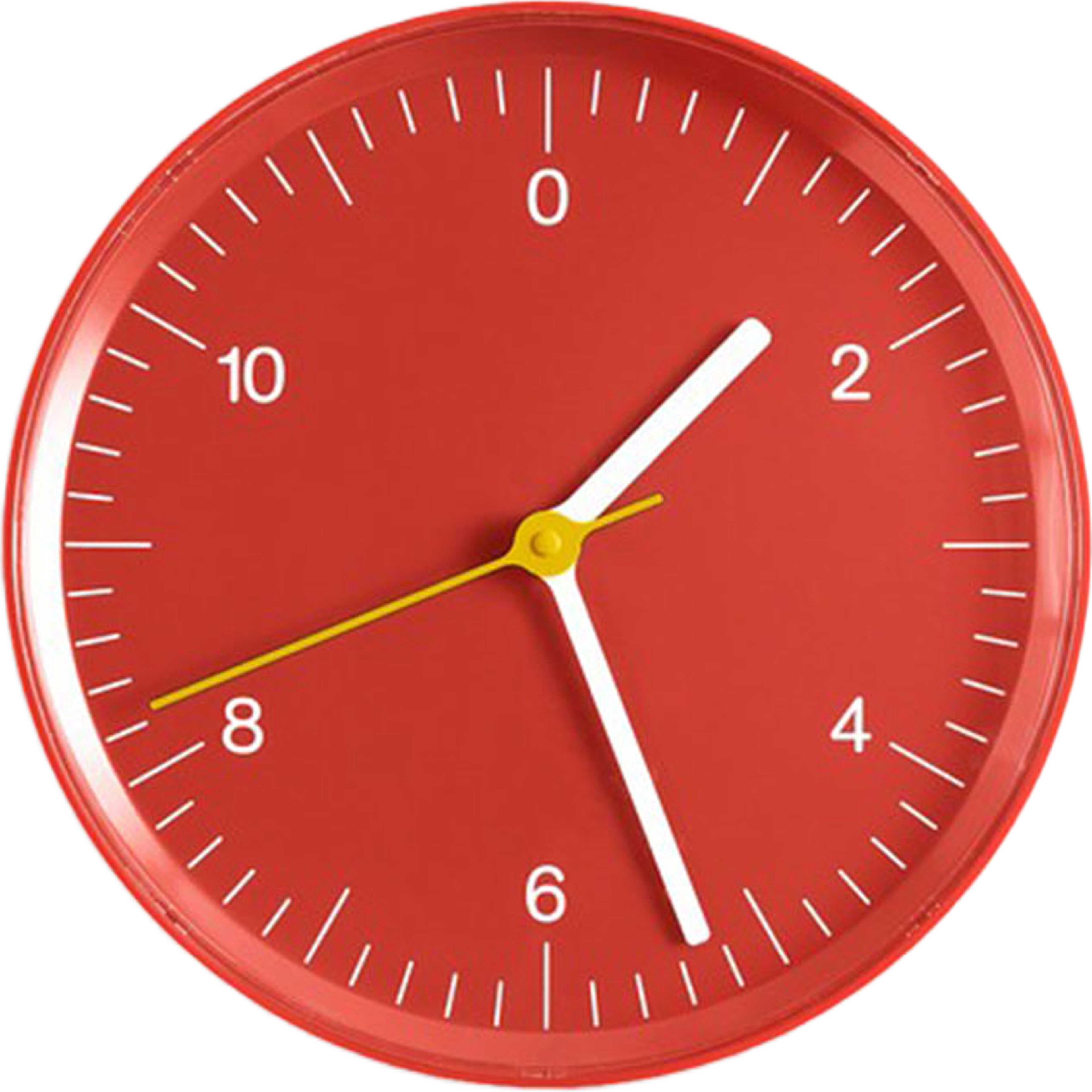 Wall Clock, från HAY, i färgen Red. Klicka för att öppna bilden i stort format