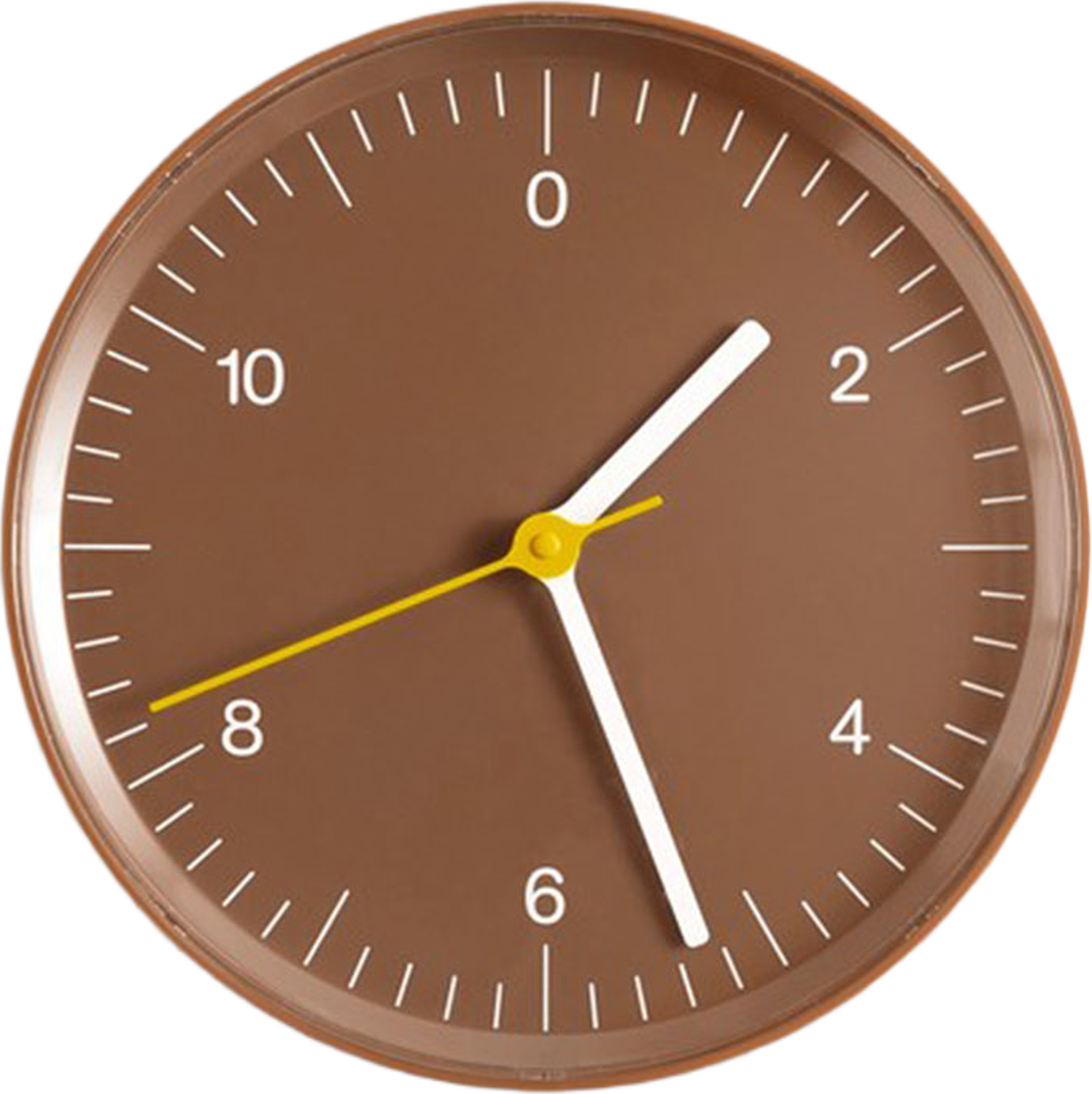 Wall Clock, från HAY, i färgen Brown. Klicka för att öppna bilden i stort format