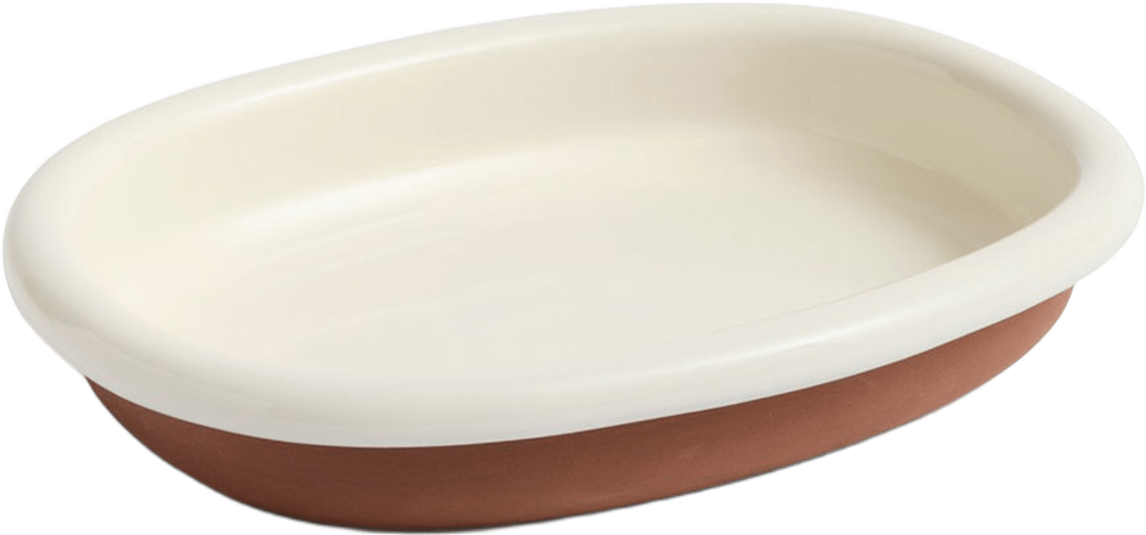 Barro Oval Dish Large Off-white, från HAY, i färgen Off-white. Klicka för att öppna bilden i stort format