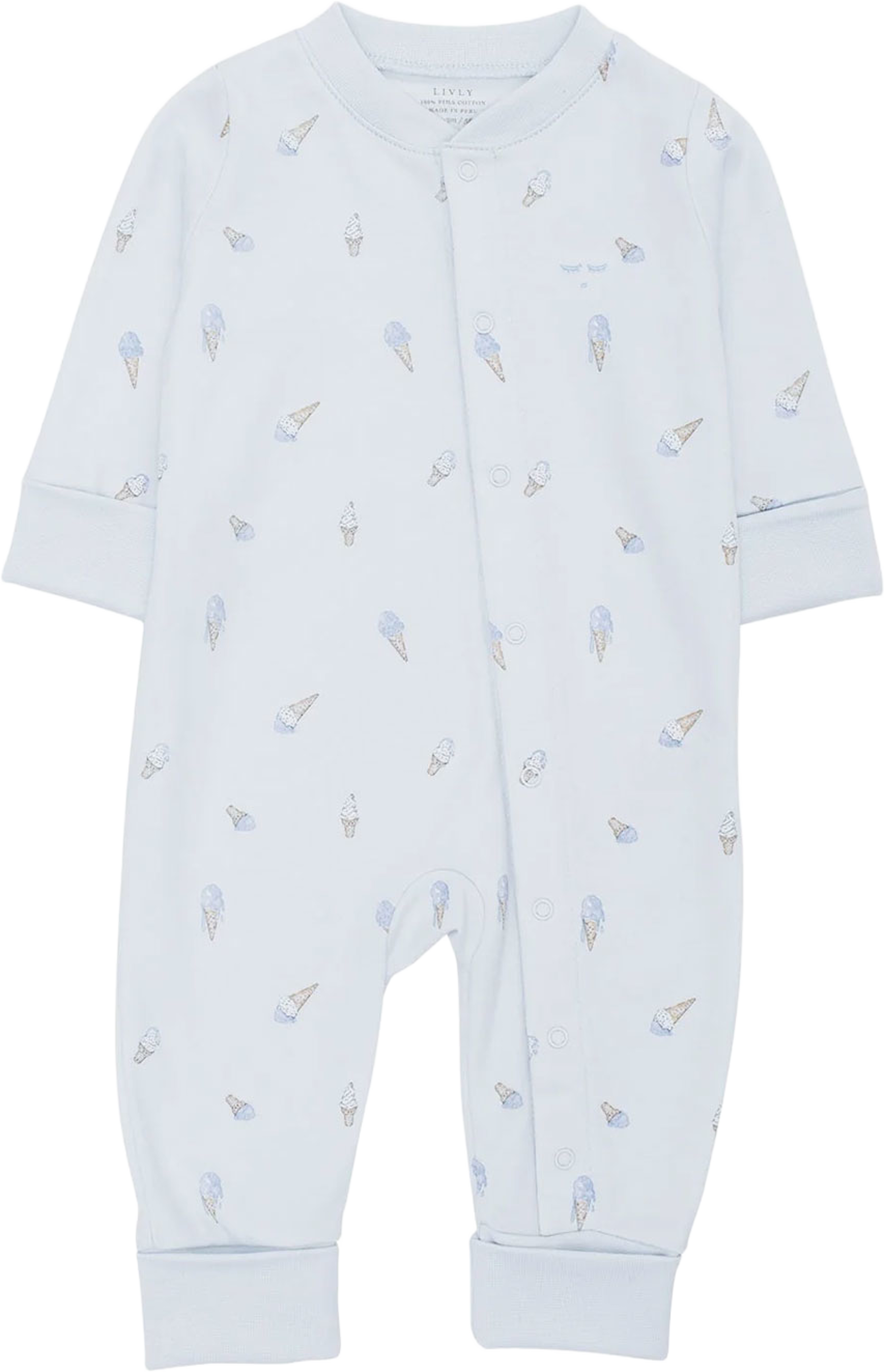 Ice Cream Overall, från Livly, i färgen Blue. Klicka för att öppna bilden i stort format