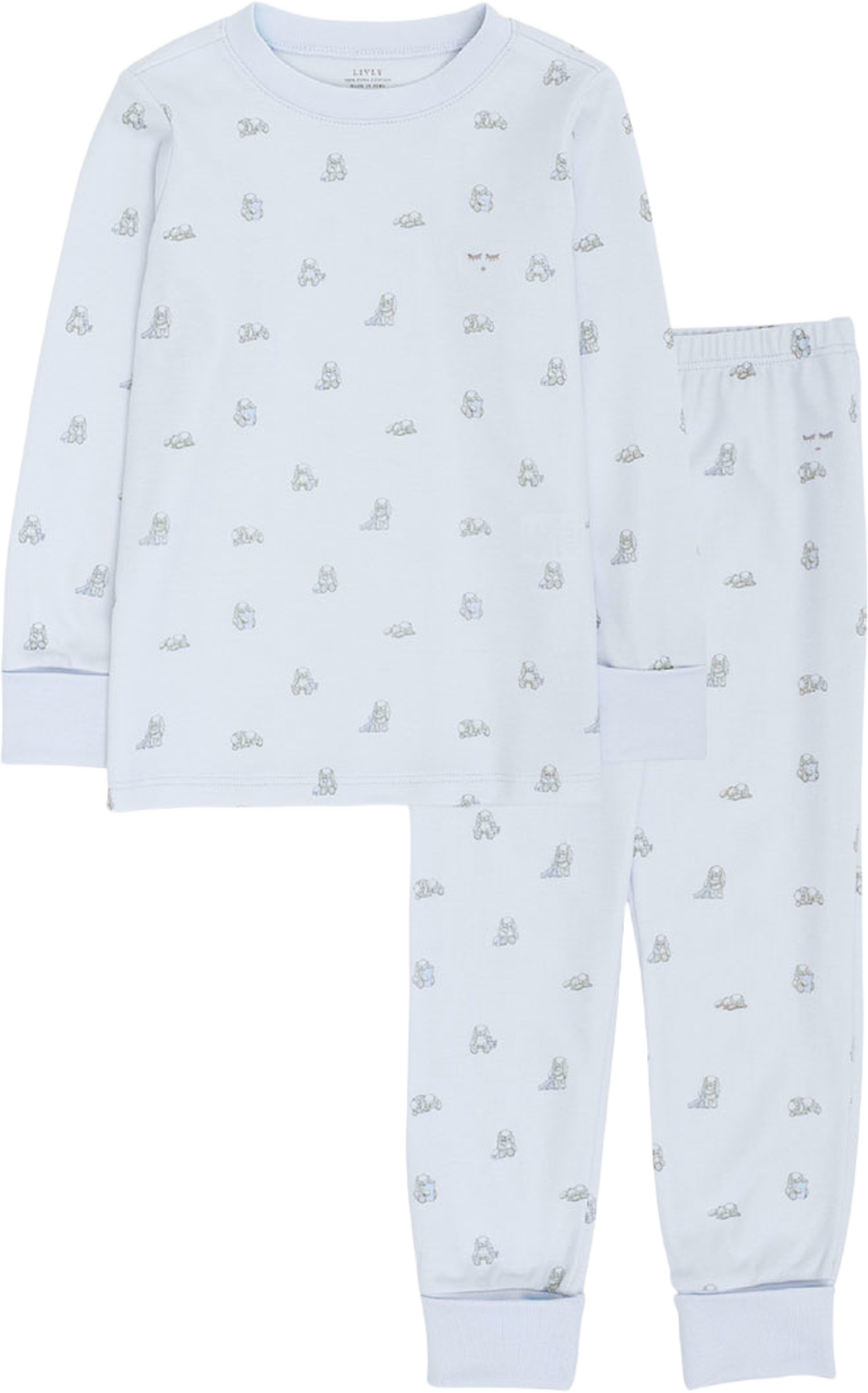 Snuggle Bunny Marley 2 Piece Set, från Livly, i färgen Blue. Klicka för att öppna bilden i stort format