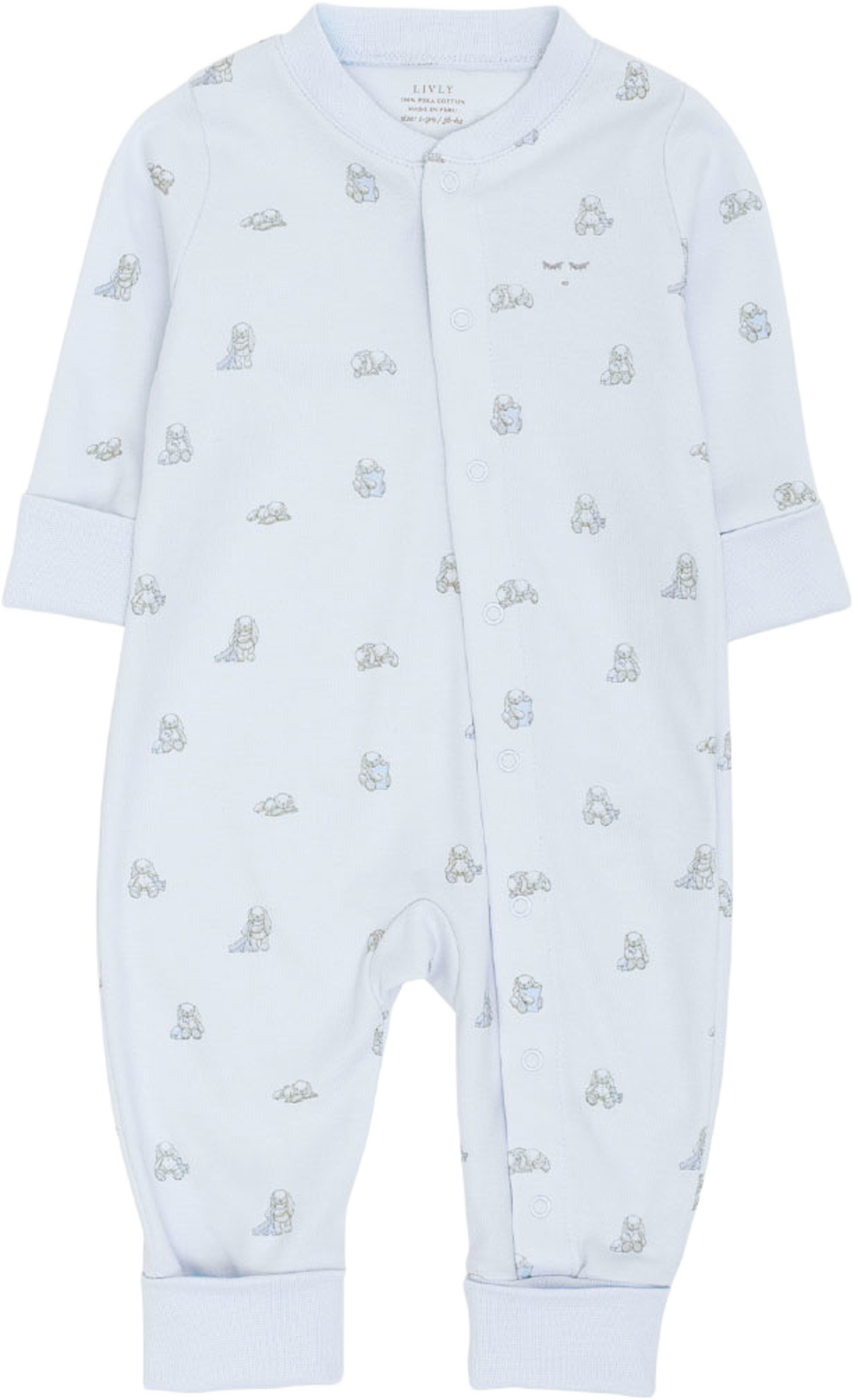 Snuggle Bunny Marley Overall, från Livly, i färgen Blue. Klicka för att öppna bilden i stort format