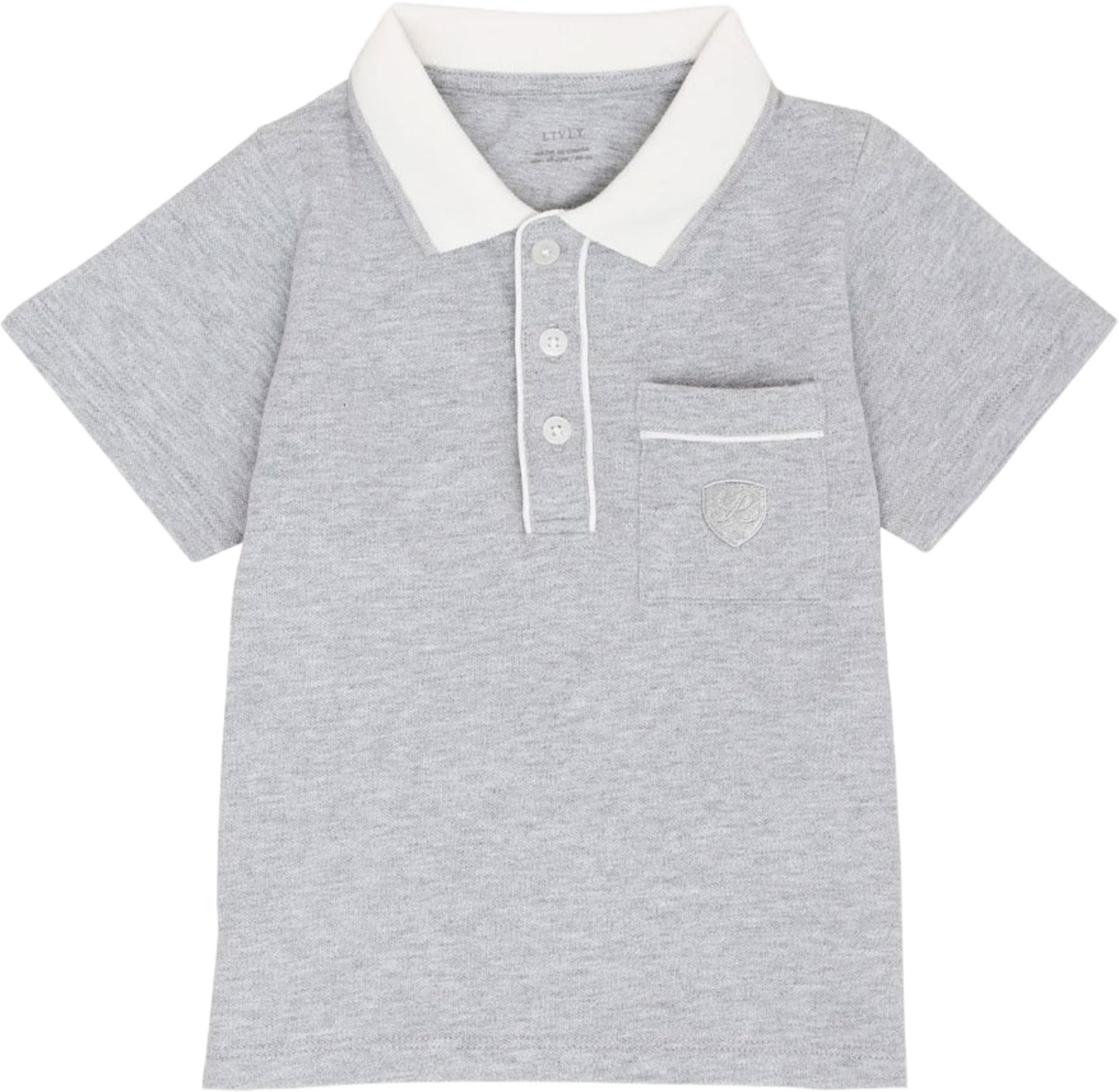 Piké Polo Shirt, från Livly, i färgen Grey. Klicka för att öppna bilden i stort format