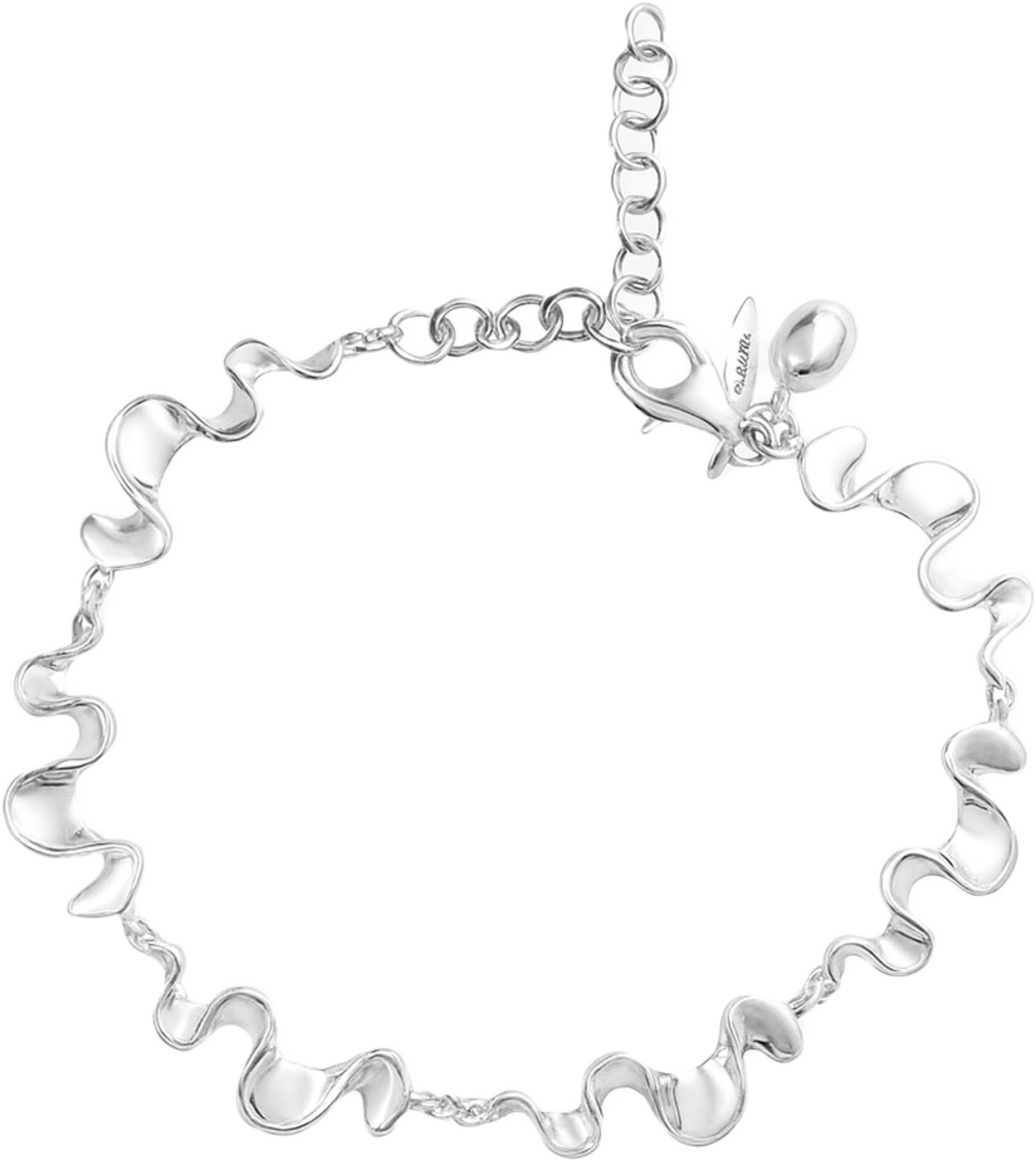 Water Flow small full bracelet, från Drakenberg Sjölin, i färgen Silver. Klicka för att öppna bilden i stort format