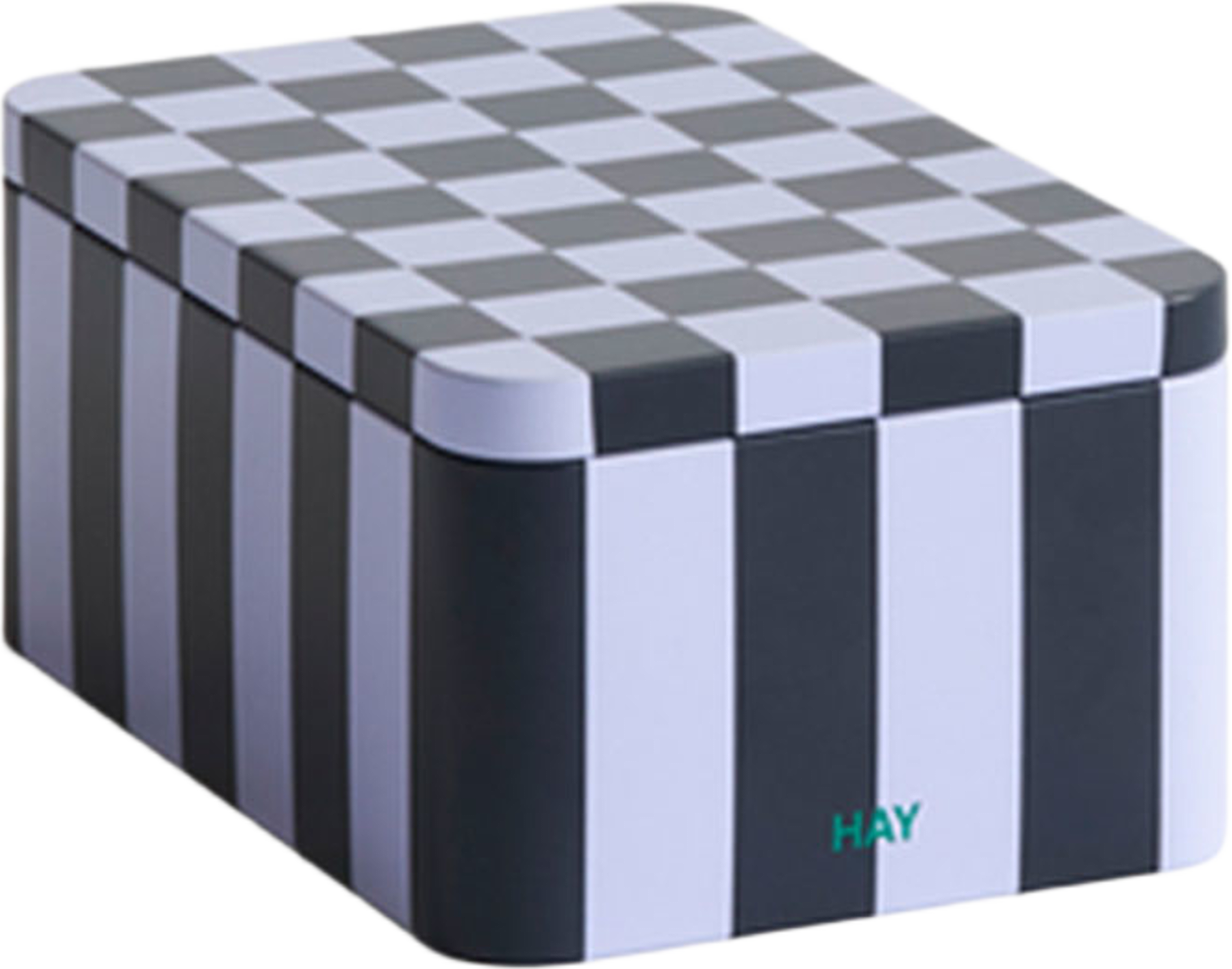 Tin Container Small Dark blue and lavender, från HAY, i färgen Dark Blue And Lavender. Klicka för att öppna bilden i stort format