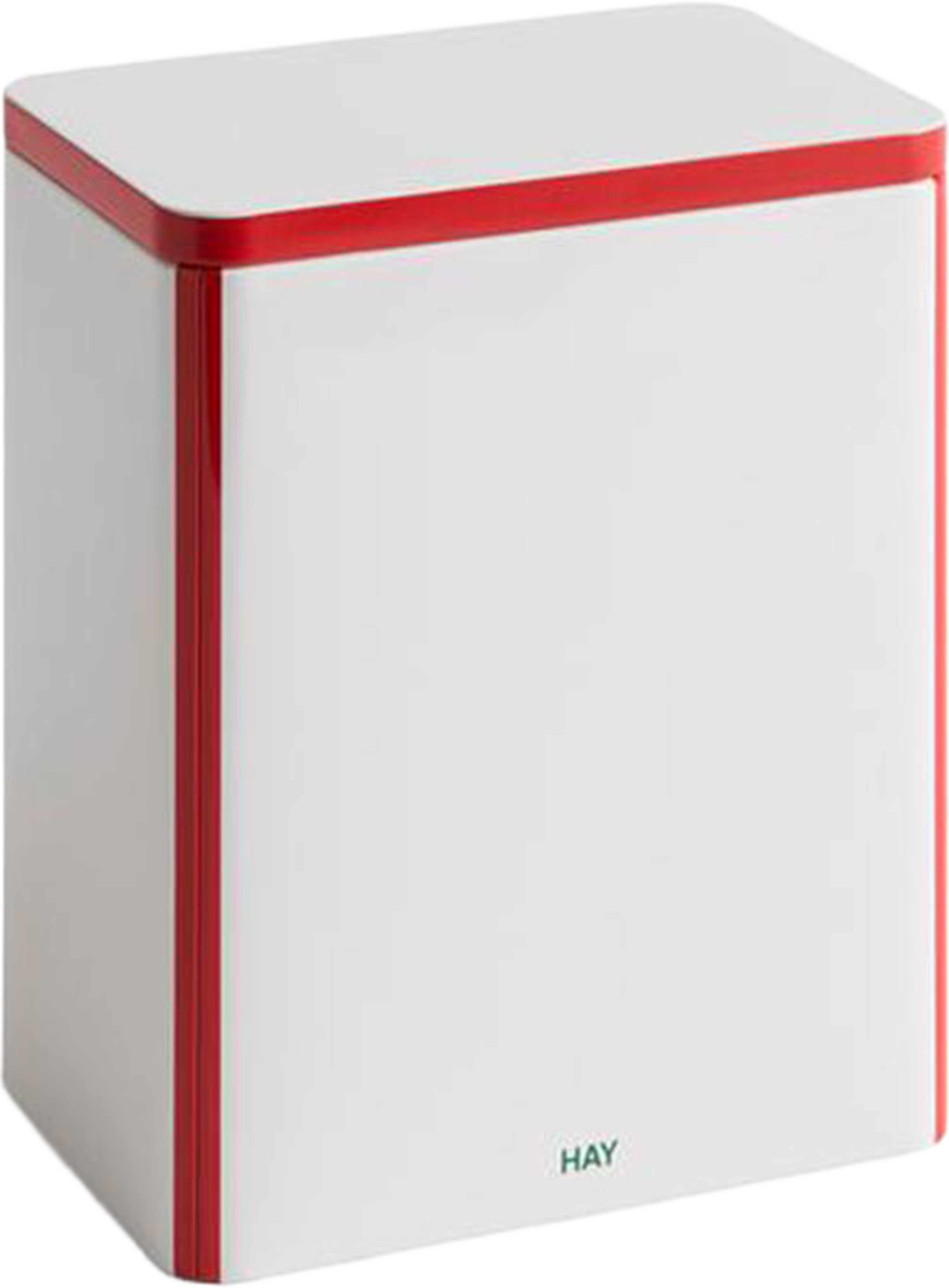 Tin Container Large Off-white and red, från HAY, i färgen Off-white And Red. Klicka för att öppna bilden i stort format