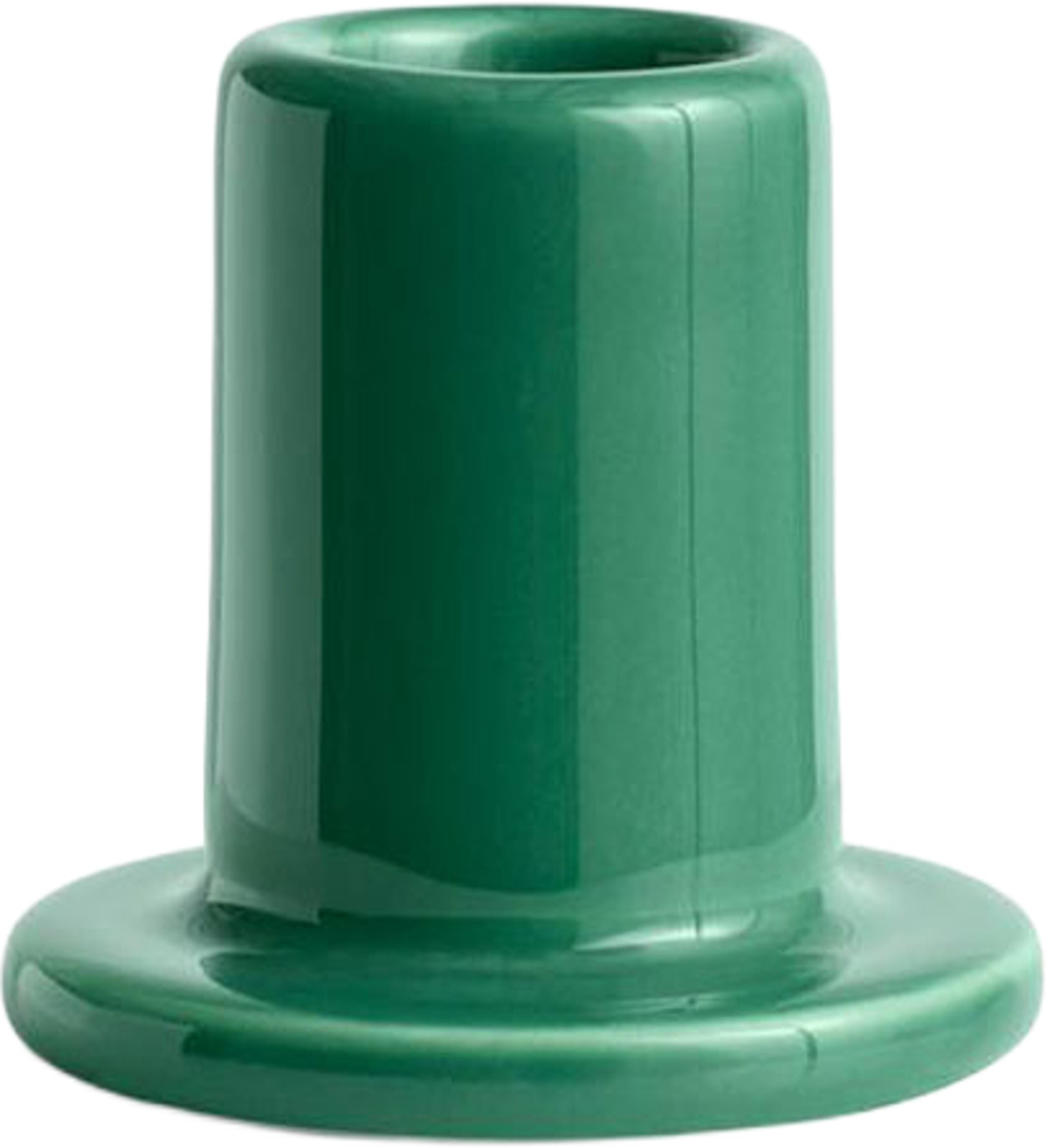 Tube Ljusstake S, från HAY, i färgen Green. Klicka för att öppna bilden i stort format