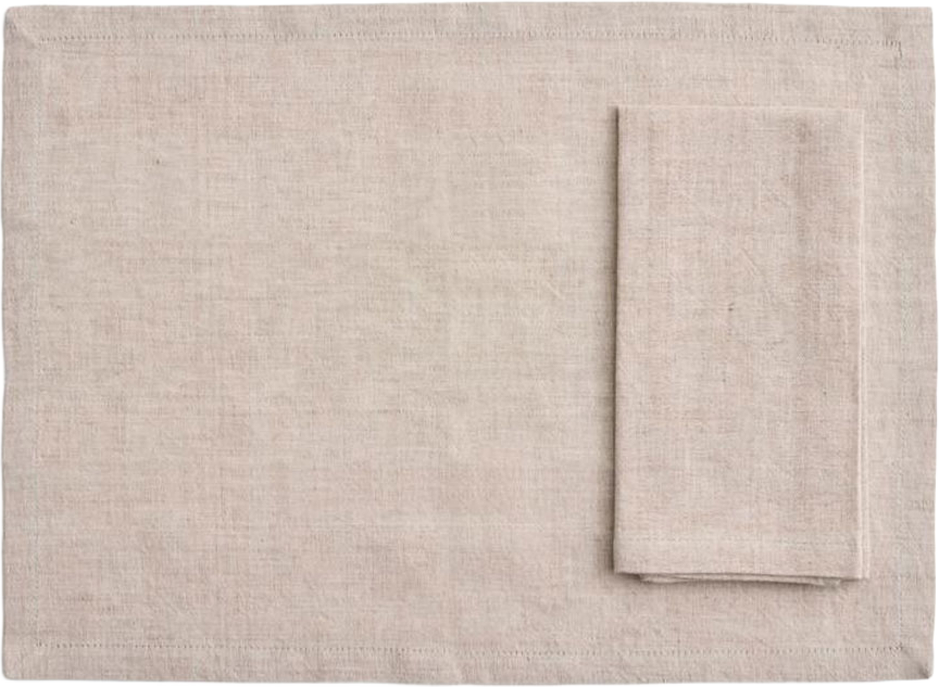 Tavolo Napkin/Placemat Set of 4, från HAY, i färgen Soft Beige. Klicka för att öppna bilden i stort format