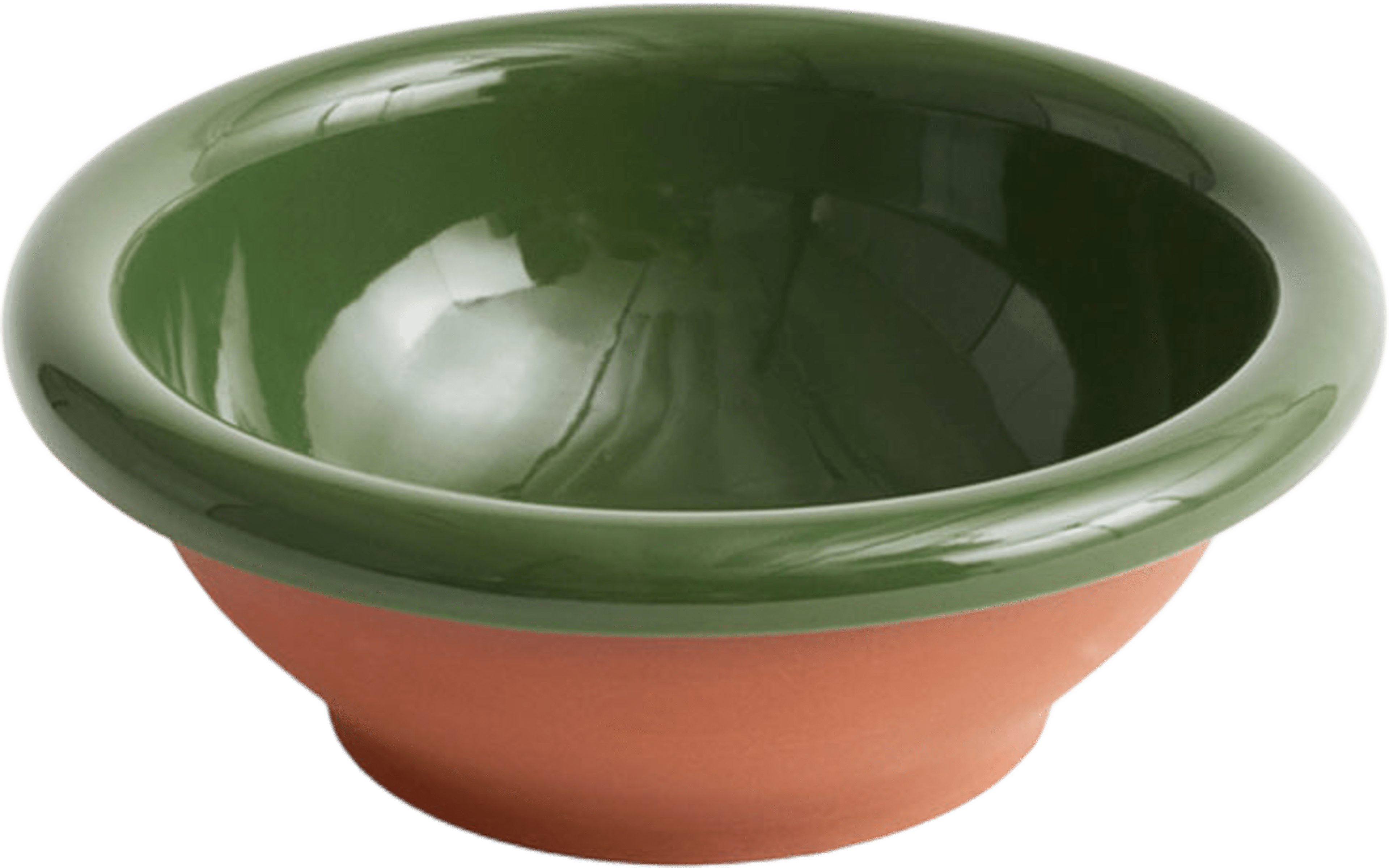 Barro Salad Bowl Small Green, från HAY, i färgen Green. Klicka för att öppna bilden i stort format