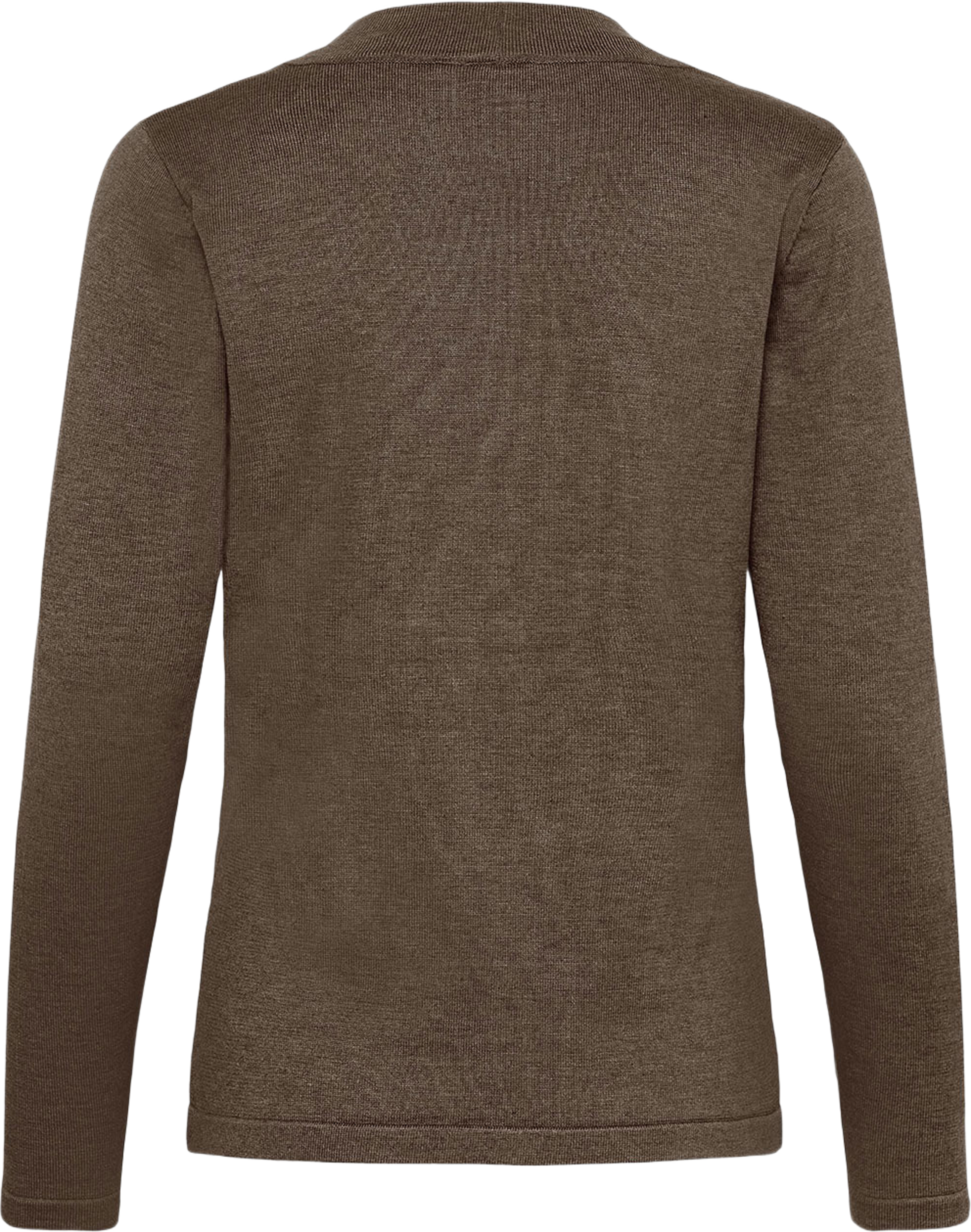 MilaSZ Tie Cardigan, från Saint Tropez, i färgen Major Brown Melange. Klicka för att öppna bilden i stort format