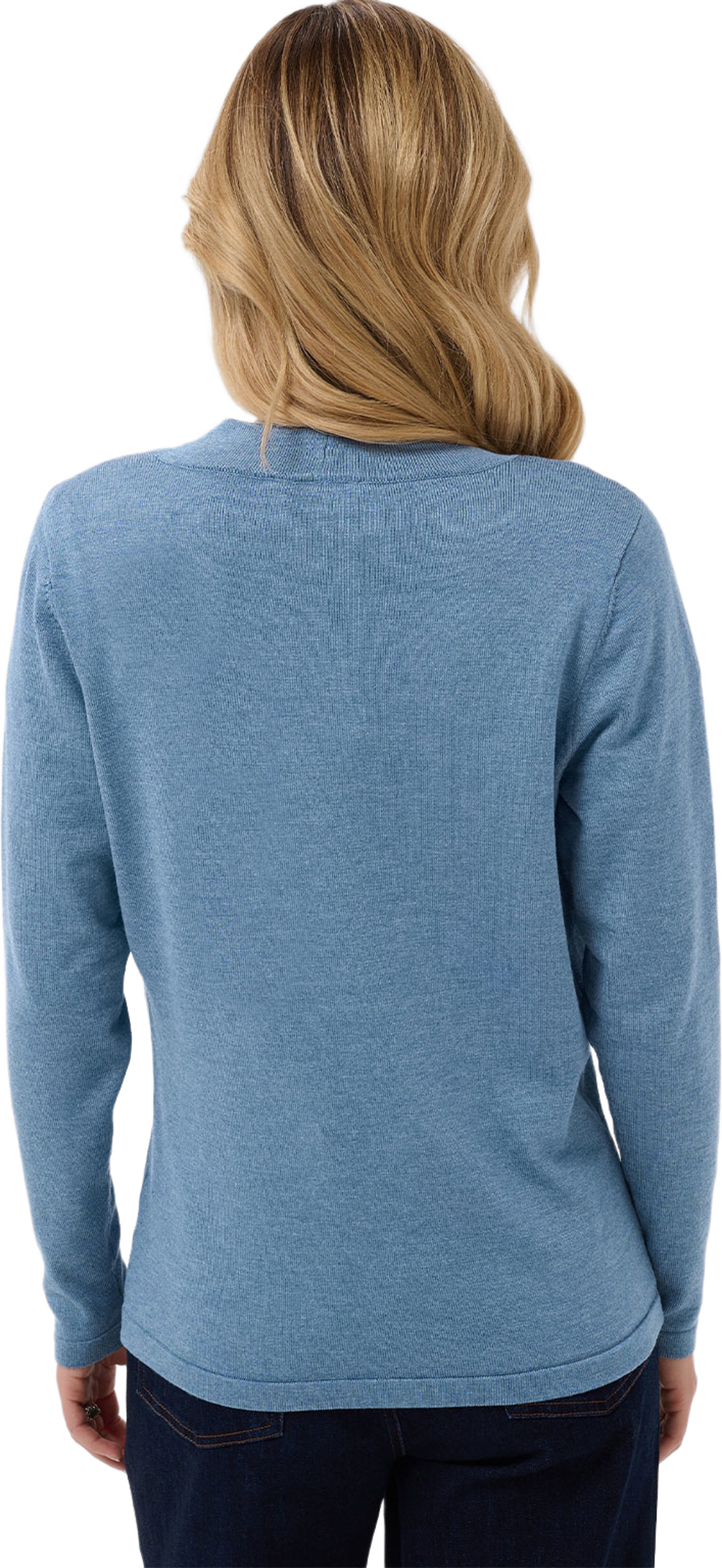 MilaSZ Tie Cardigan, från Saint Tropez, i färgen Bering Sea Melange. Klicka för att öppna bilden i stort format