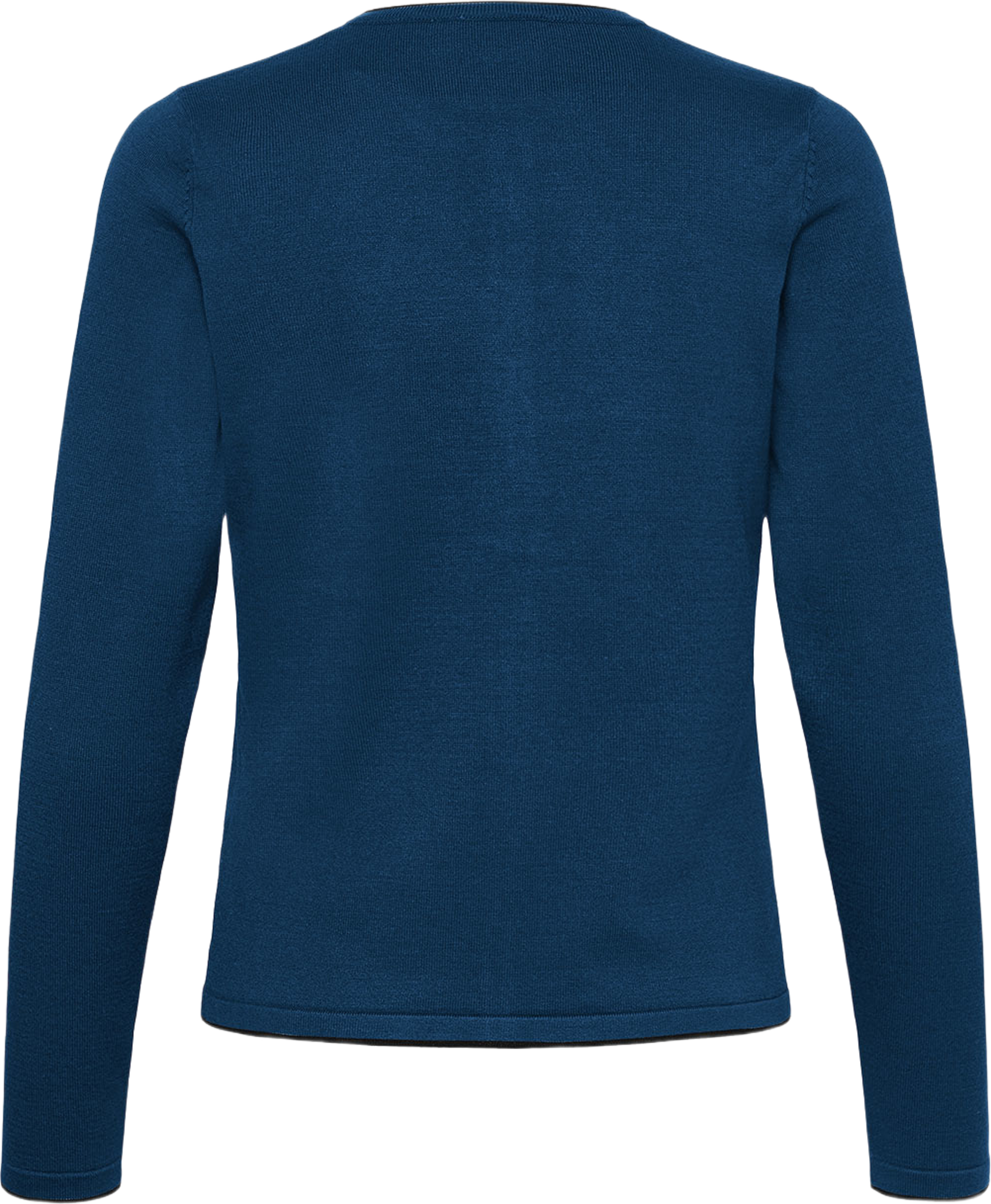 MilaSZ Contrast Stripe Cardigan, från Saint Tropez, i färgen Poseidon P. Mel Black Contrast. Klicka för att öppna bilden i stort format