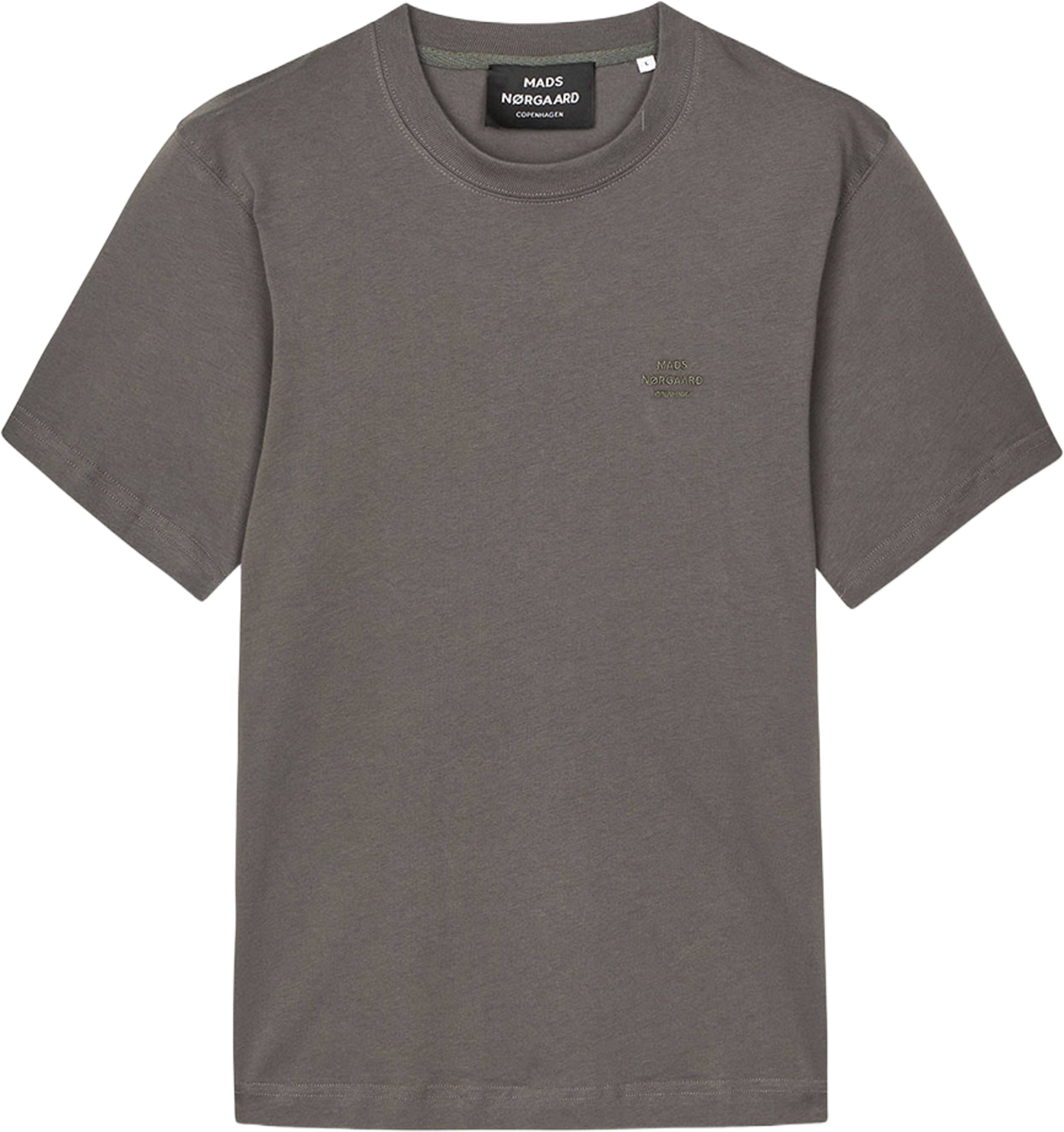 Cotton Jersey Frode Logo Tee FAV, från Mads Nørgaard, i färgen Beluga. Klicka för att öppna bilden i stort format
