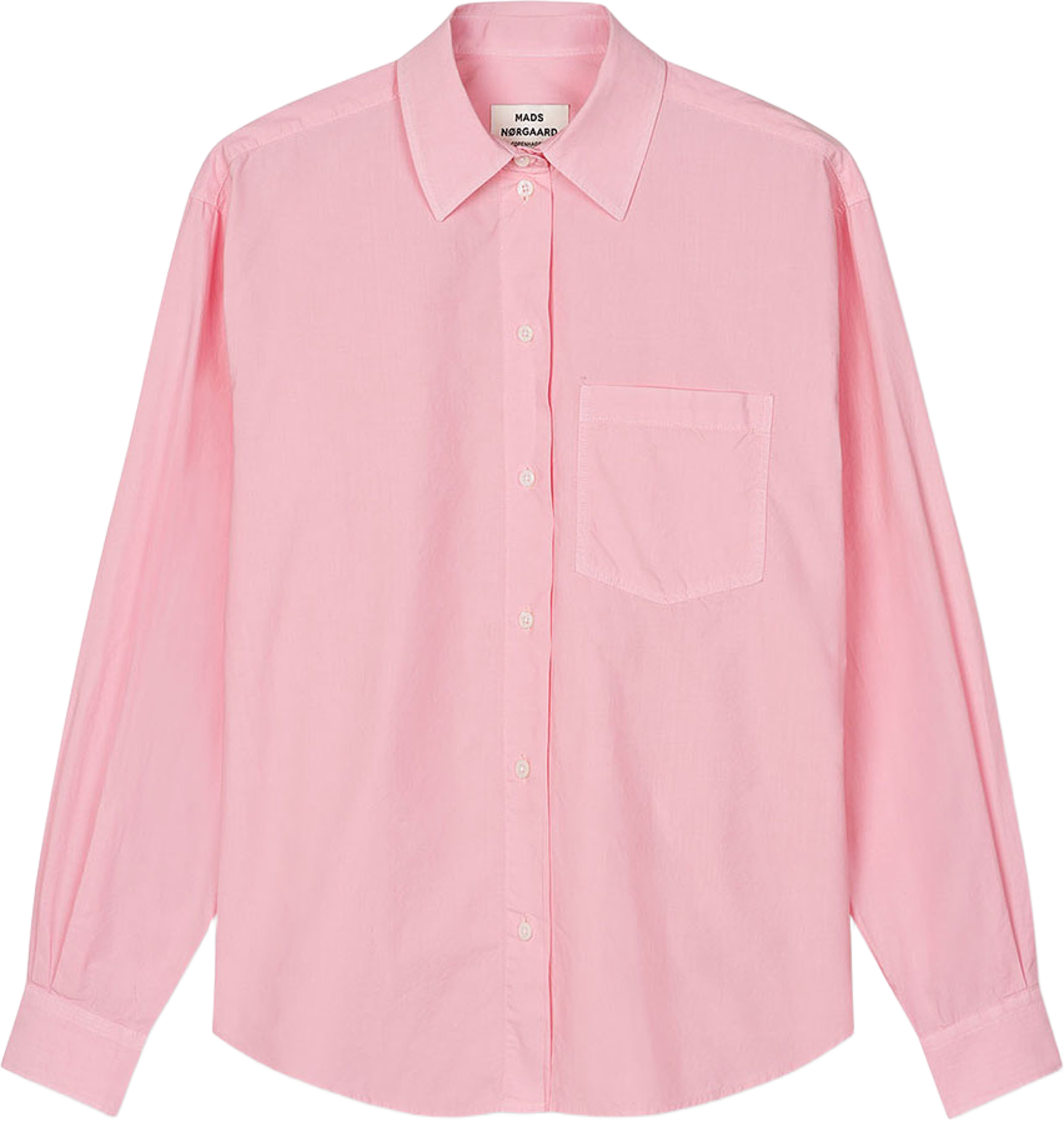 Crispy Poplin Carol Shirt, från Mads Nørgaard, i färgen Icy Pink. Klicka för att öppna bilden i stort format