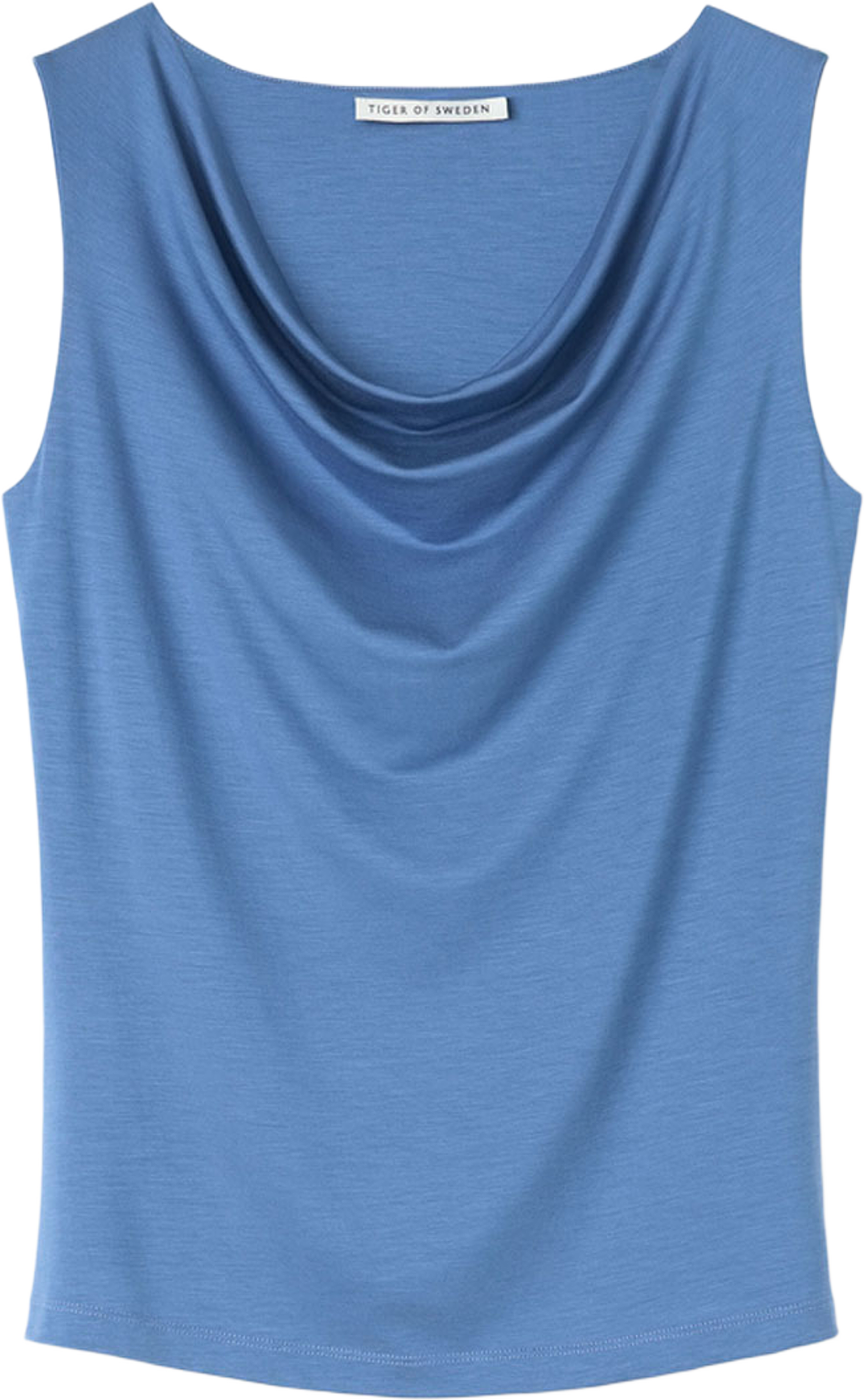 Elois Cowl Neck-Topp, från Tiger of Sweden, i färgen Dream Blue. Klicka för att öppna bilden i stort format