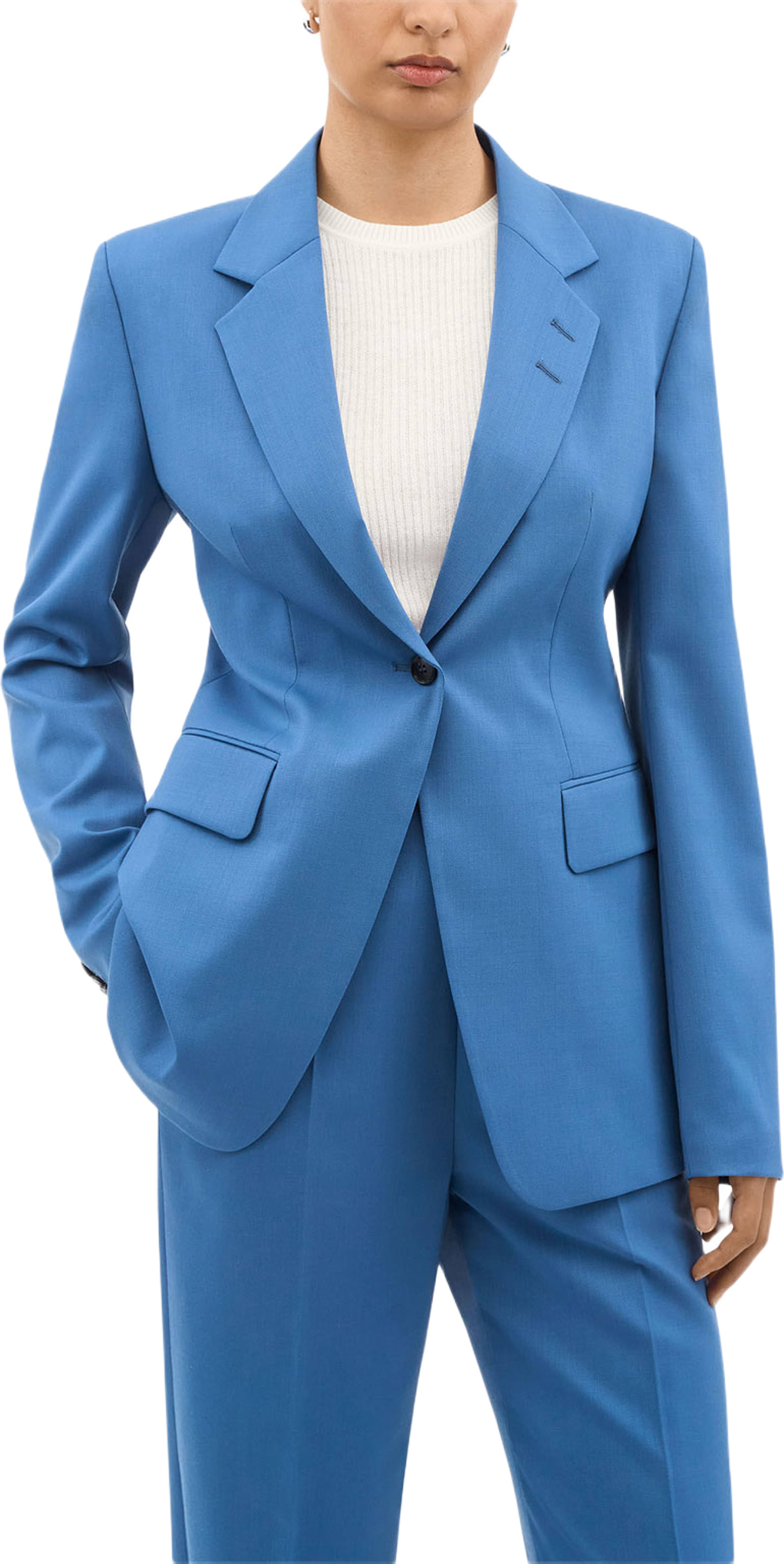 Narina Regular-Fit Kavaj, från Tiger of Sweden, i färgen Dream Blue. Klicka för att öppna bilden i stort format