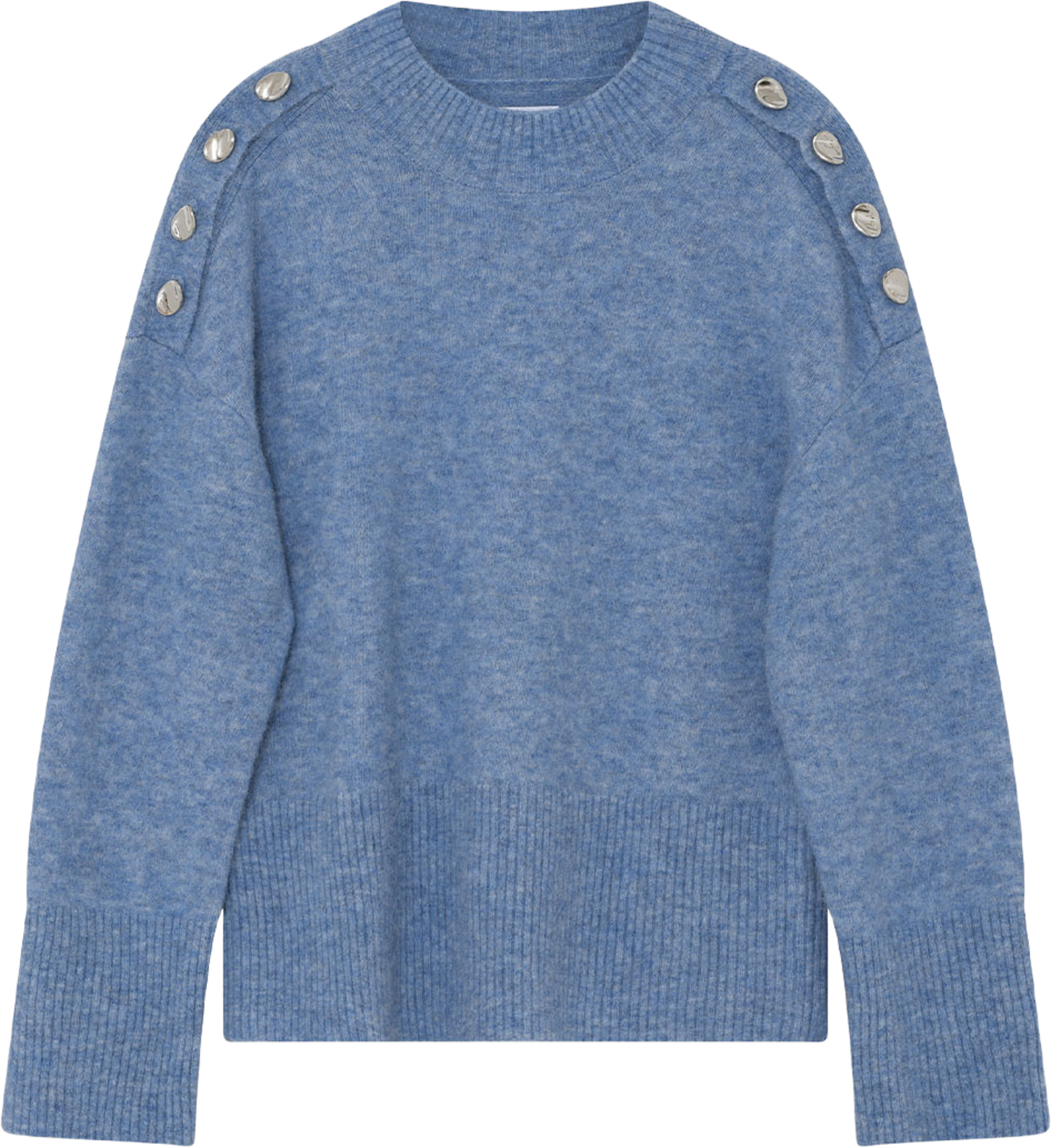 Silma - Cozy Days, från DAY Birger et Mikkelsen, i färgen Brunnera Blue Melange. Klicka för att öppna bilden i stort format