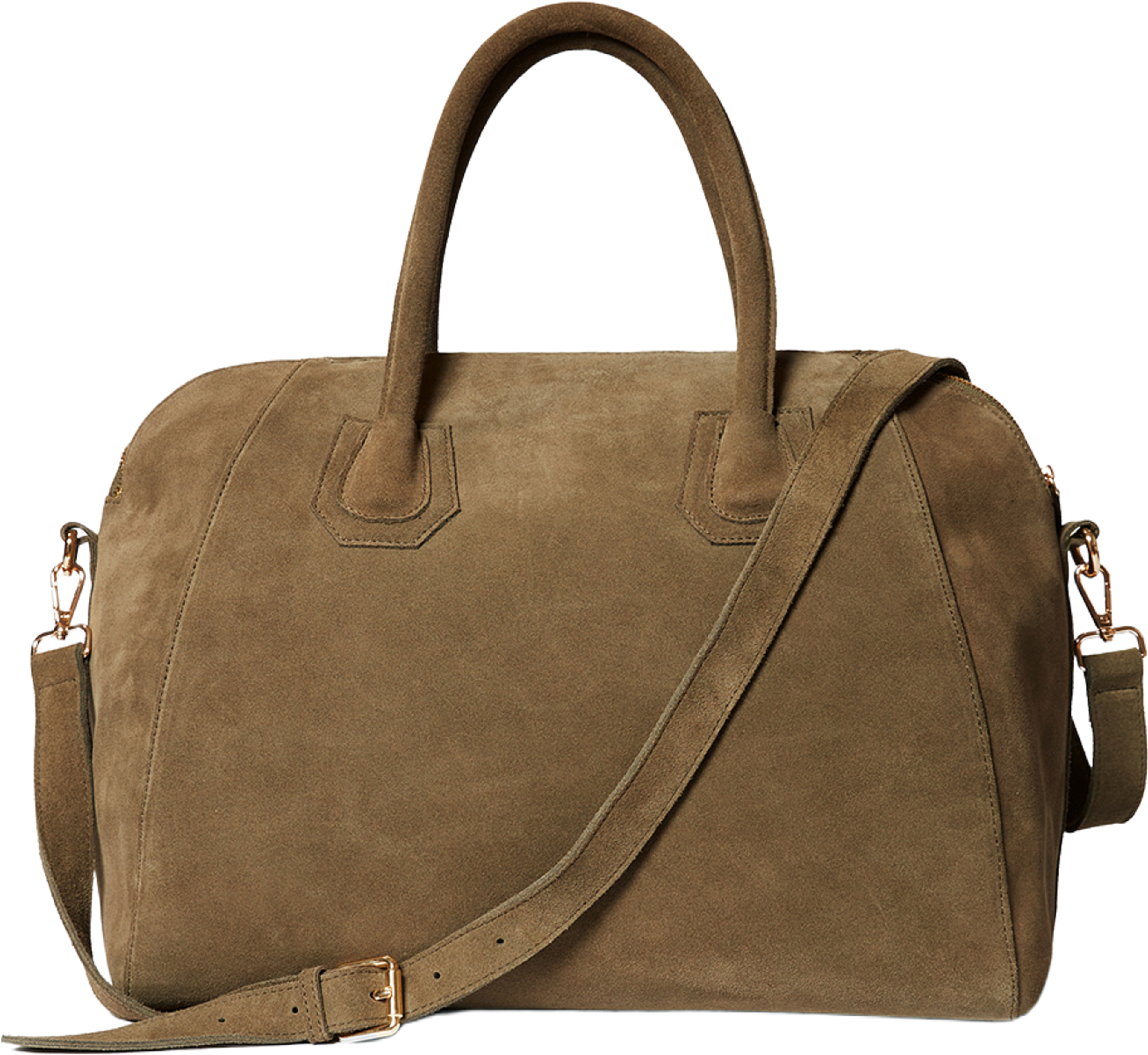Suede Big Bowling Bag, från Ceannis, i färgen Taupe. Klicka för att öppna bilden i stort format