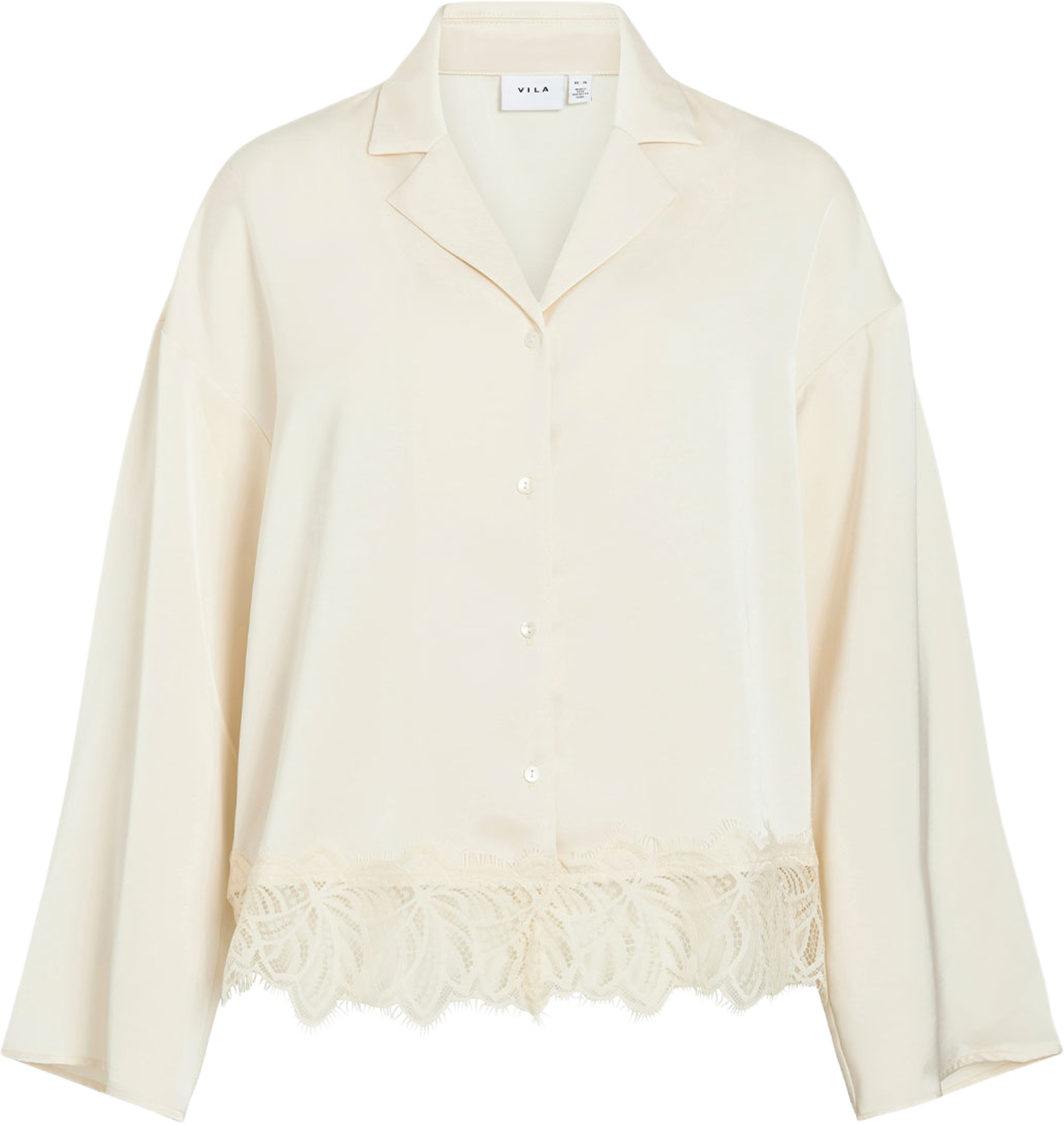 VILEA SHIRT, från Vila, i färgen Birch. Klicka för att öppna bilden i stort format
