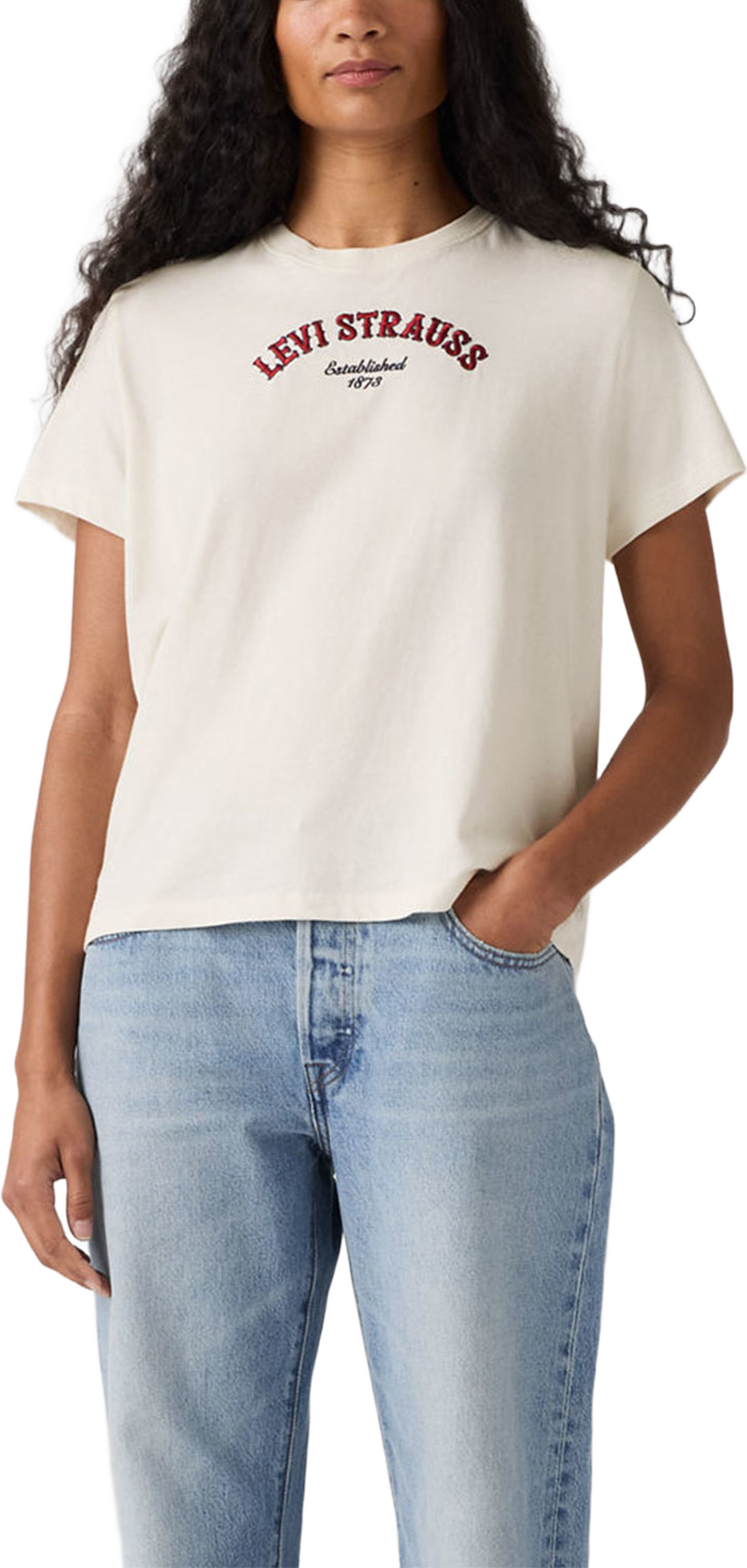 Graphic Favorite Tee, från Levi's, i färgen Neutrals. Klicka för att öppna bilden i stort format