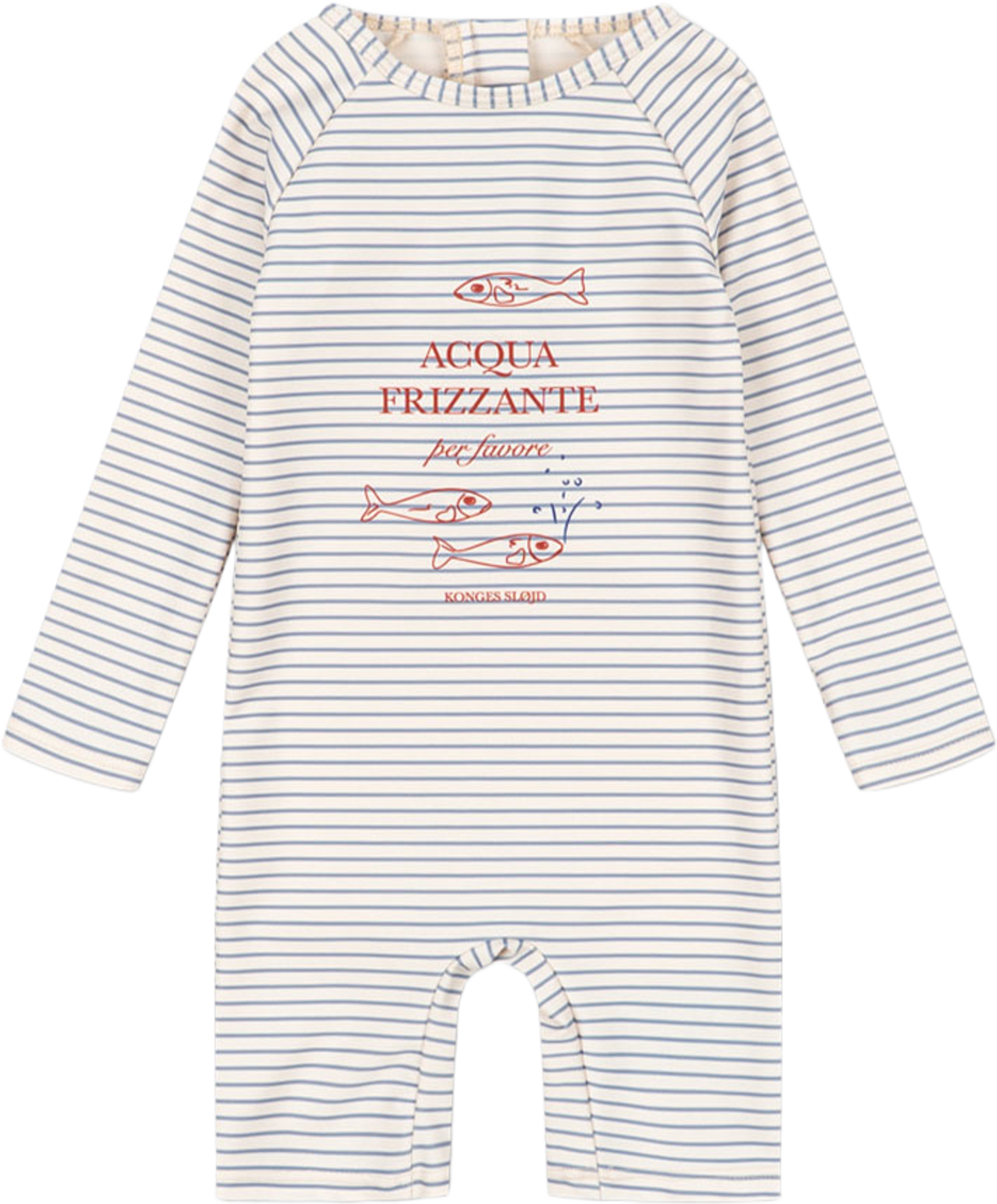 ASTER ONESIE GRS, från Konges Sløjd, i färgen Stripe Bluie. Klicka för att öppna bilden i stort format