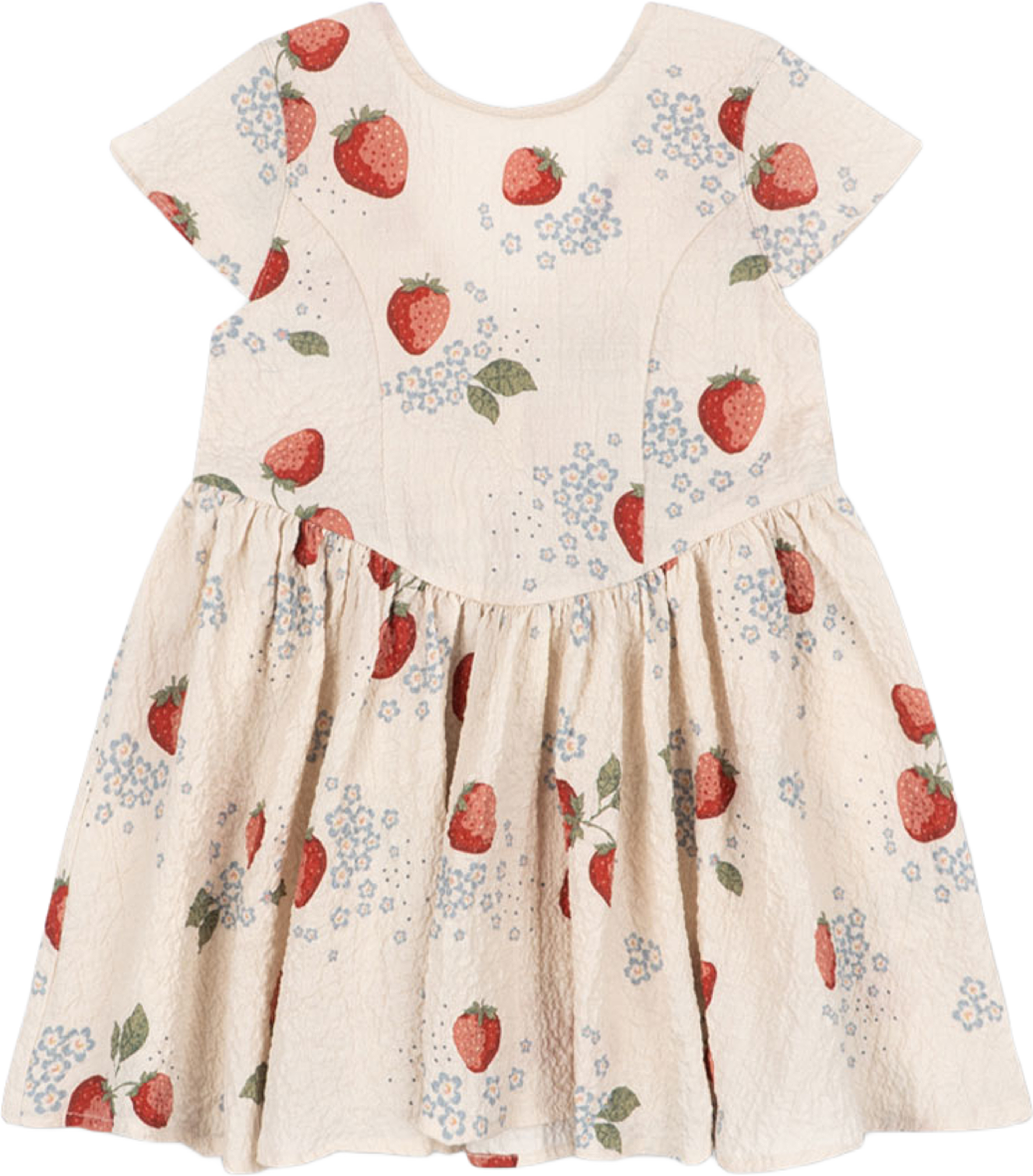 AVA SS BOW DRESS GOTS, från Konges Sløjd, i färgen Marmelade Sun. Klicka för att öppna bilden i stort format