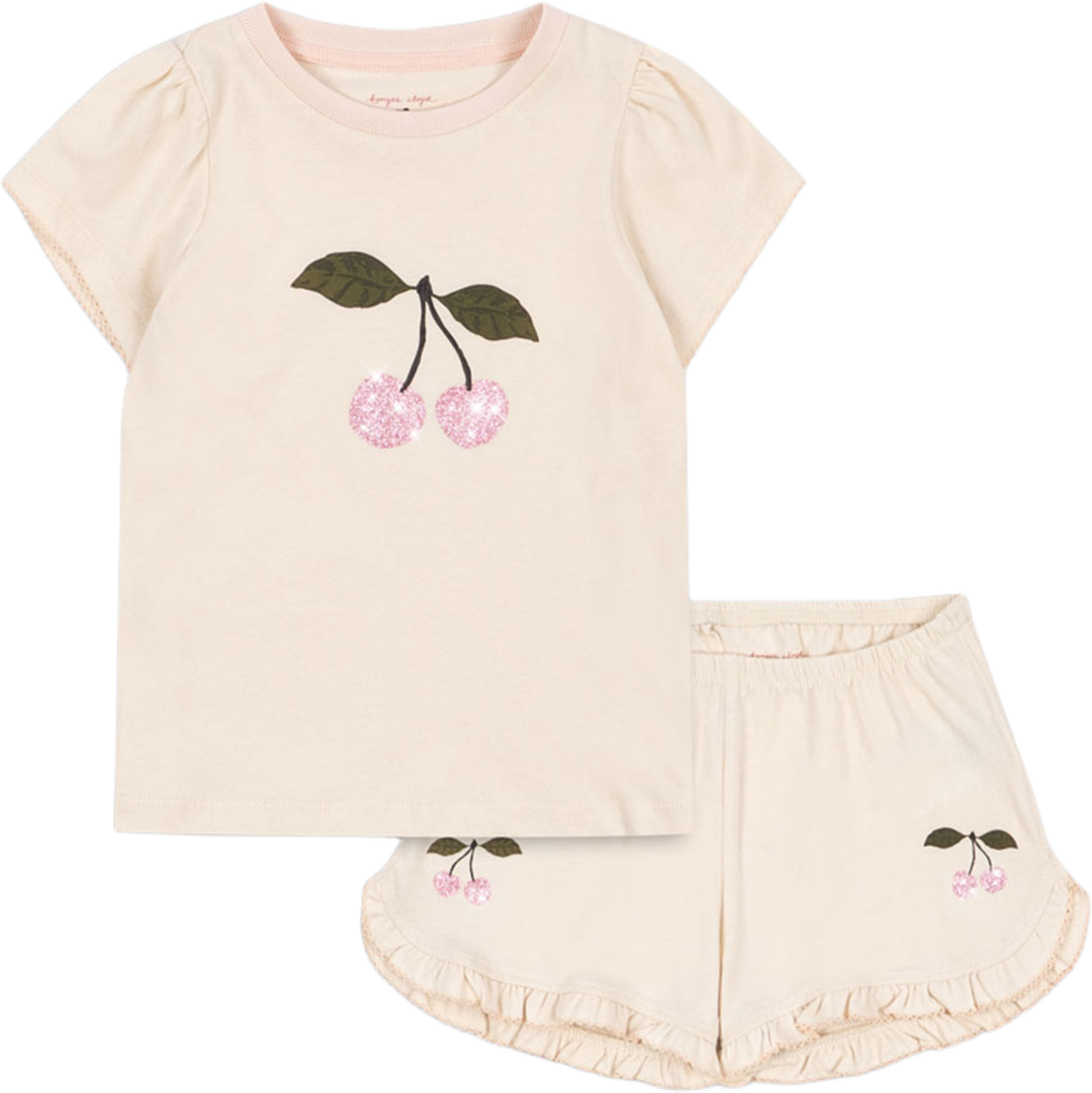 FAMO FRILL SET GOTS, från Konges Sløjd, i färgen Buttercream. Klicka för att öppna bilden i stort format