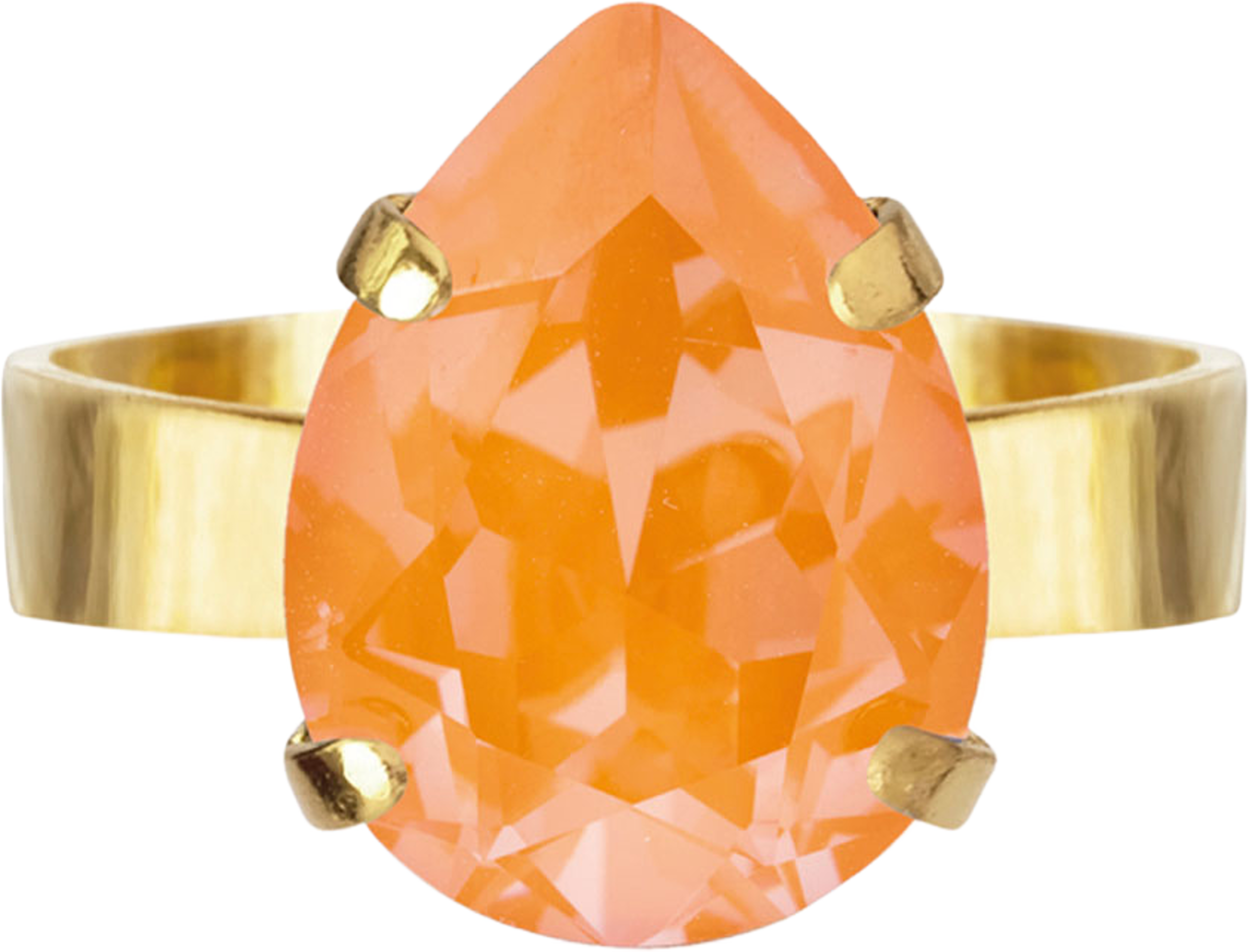 MINI DROP RING, från Caroline Svedbom, i färgen Gold. Klicka för att öppna bilden i stort format