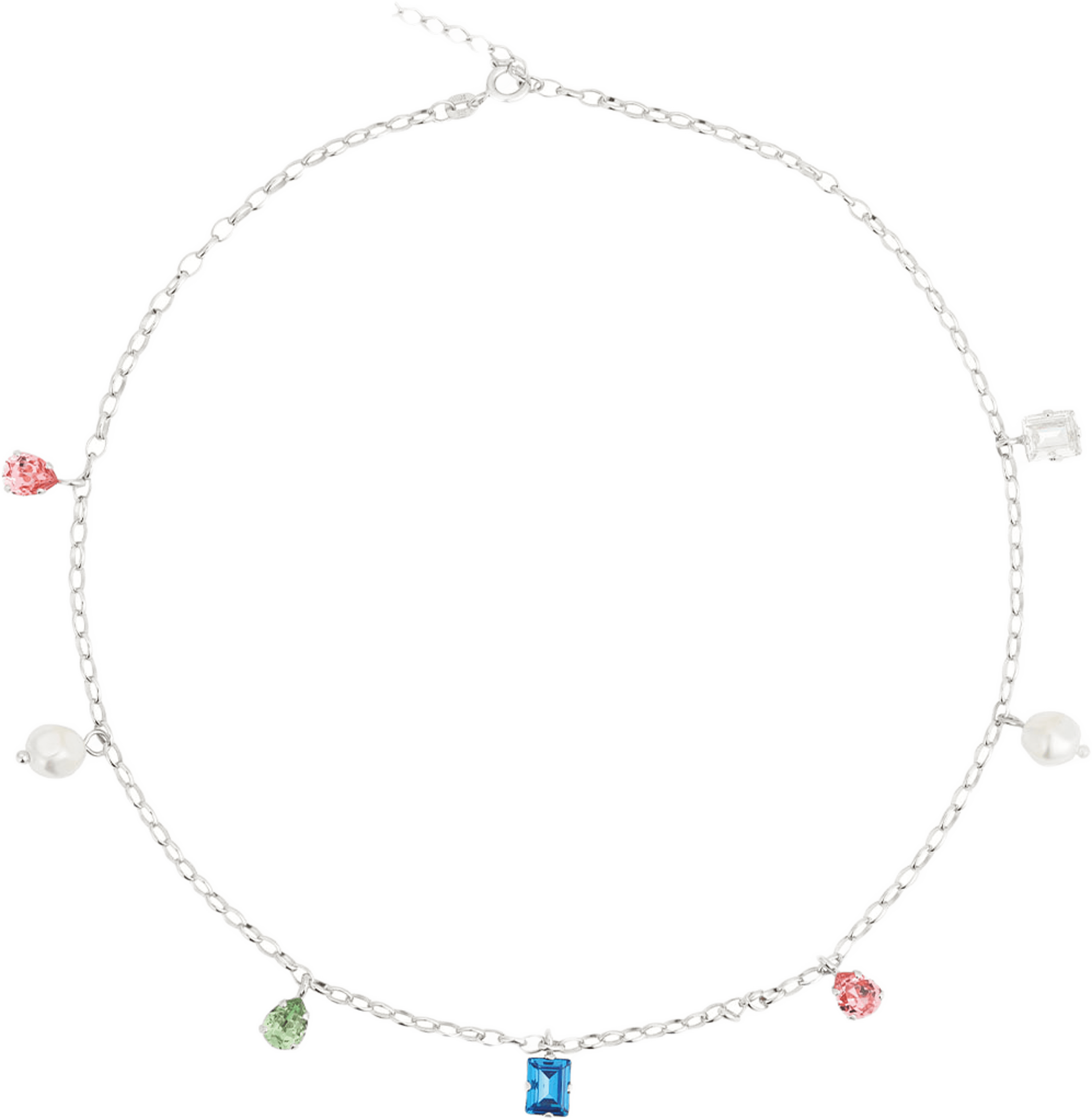 LUMINA NECKLACE, från Caroline Svedbom, i färgen Rhodium. Klicka för att öppna bilden i stort format